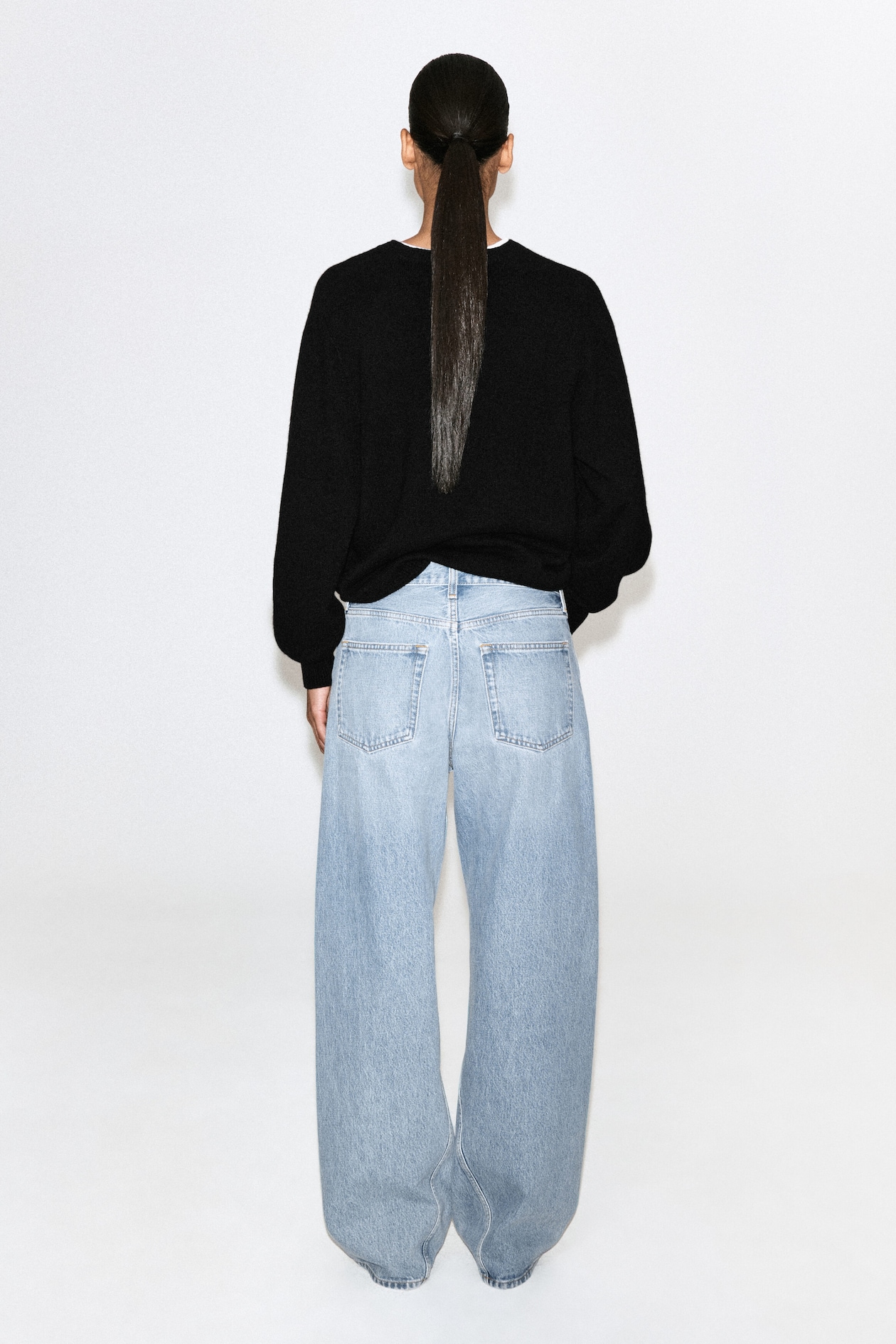 FACADE STRAIGHT-LEG JEANS — BLUE