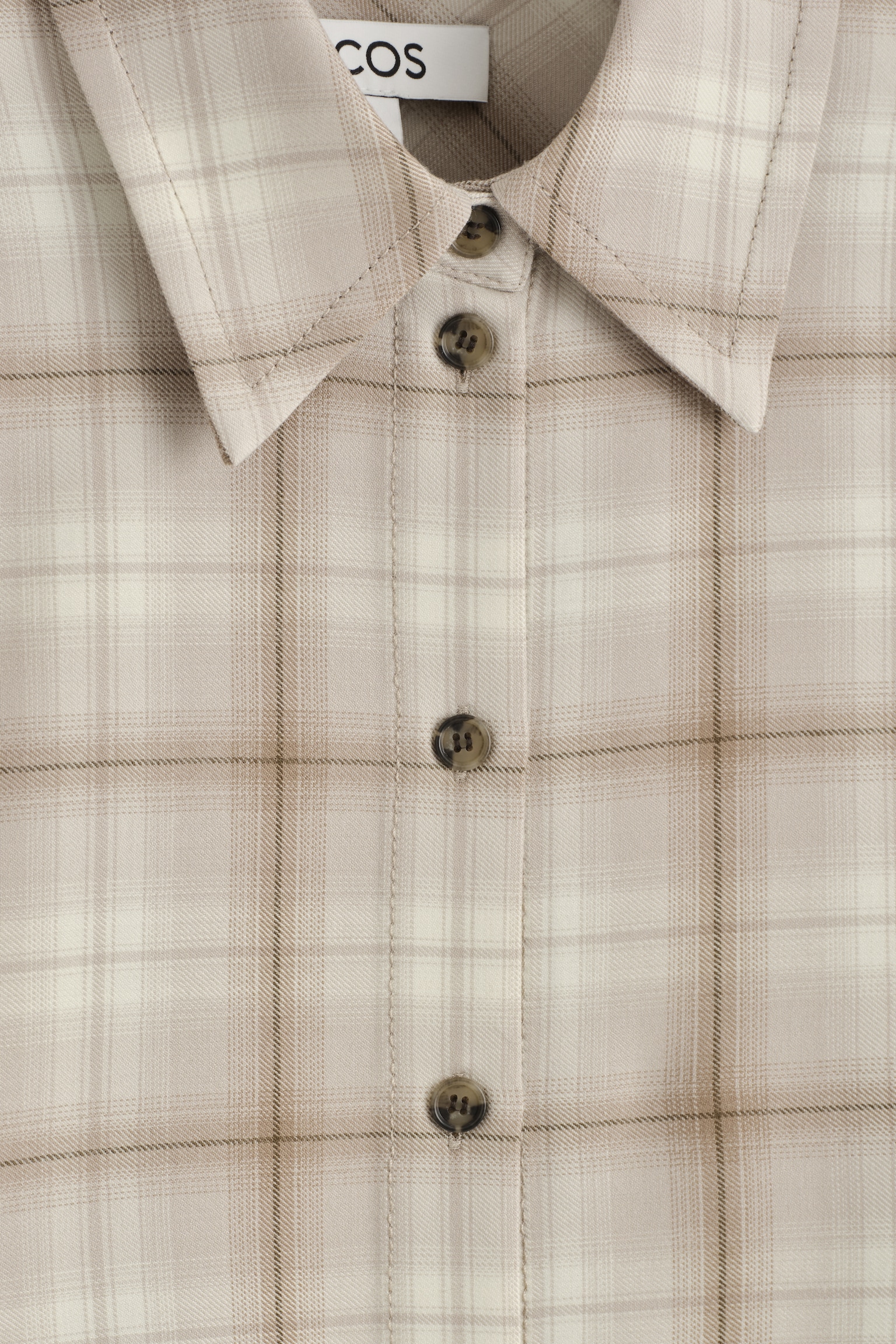 CAMISA DE FRANELA DE CUADROS - BEIGE/CUADROS/AZUL/CUADROS - 5