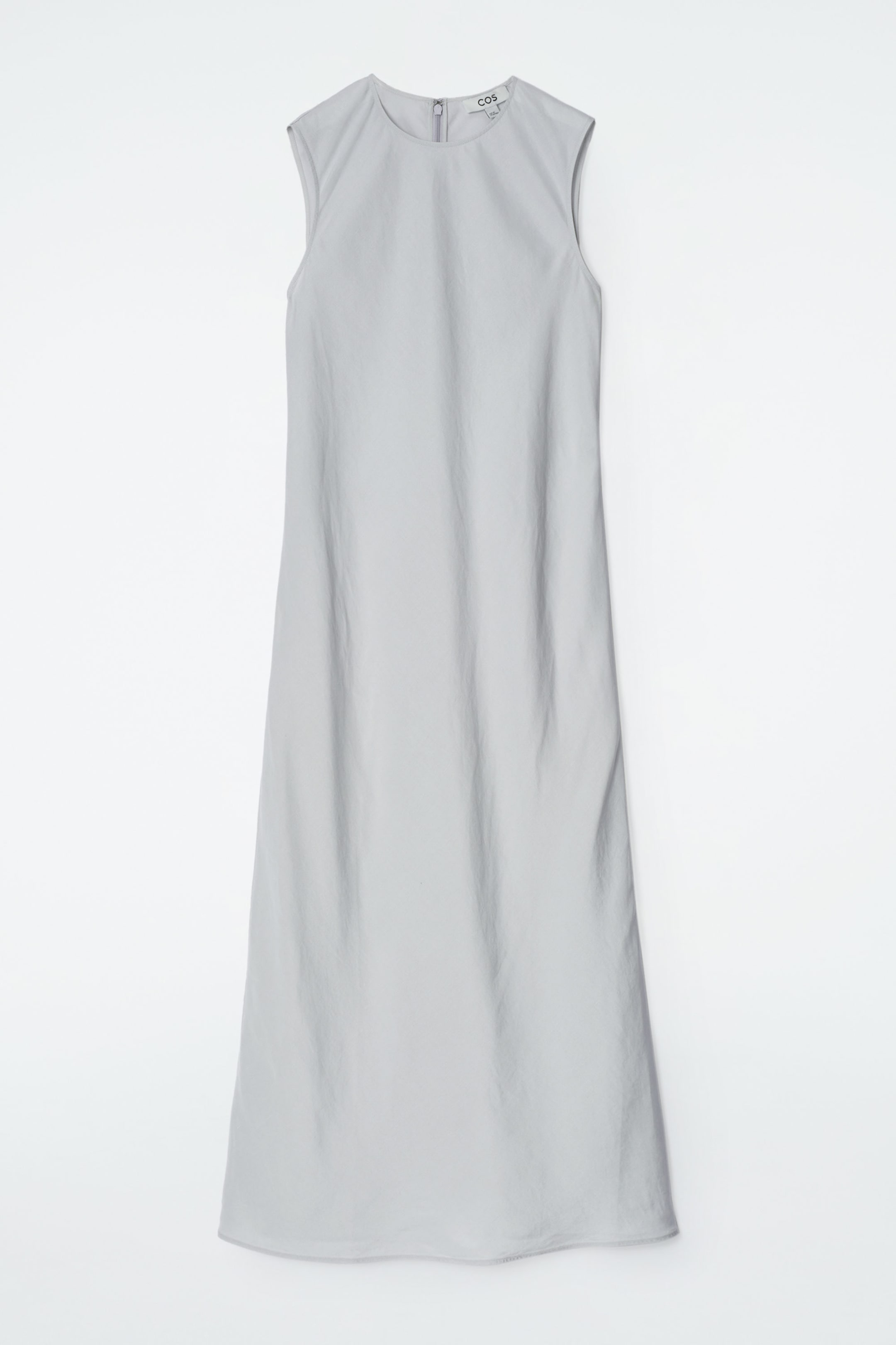 BIASCUT LINENBLEND MIDI DRESS