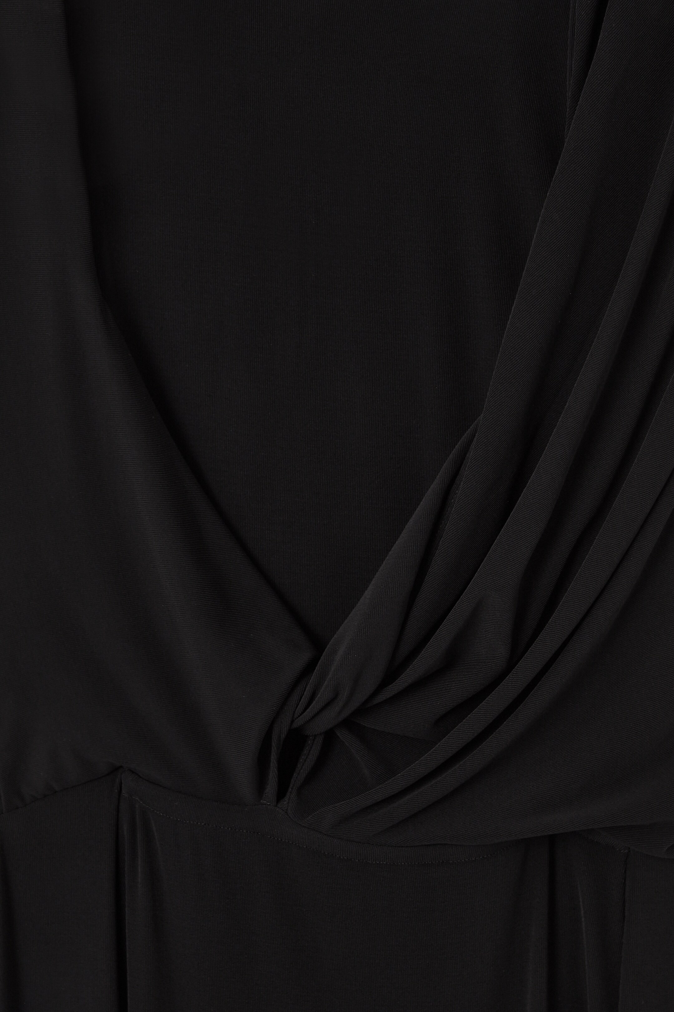 View larger image: ASYMMETRIC COWL-NECK MAXI DRESS - BLACK - Ladies | H&M GB 3