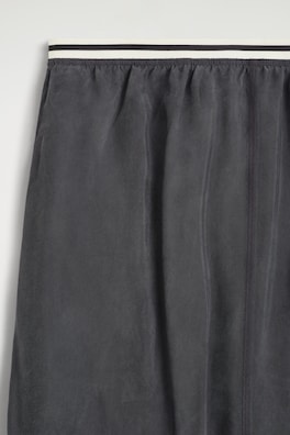 CONTRAST-PANEL PENCIL SKIRT — BLACK 5