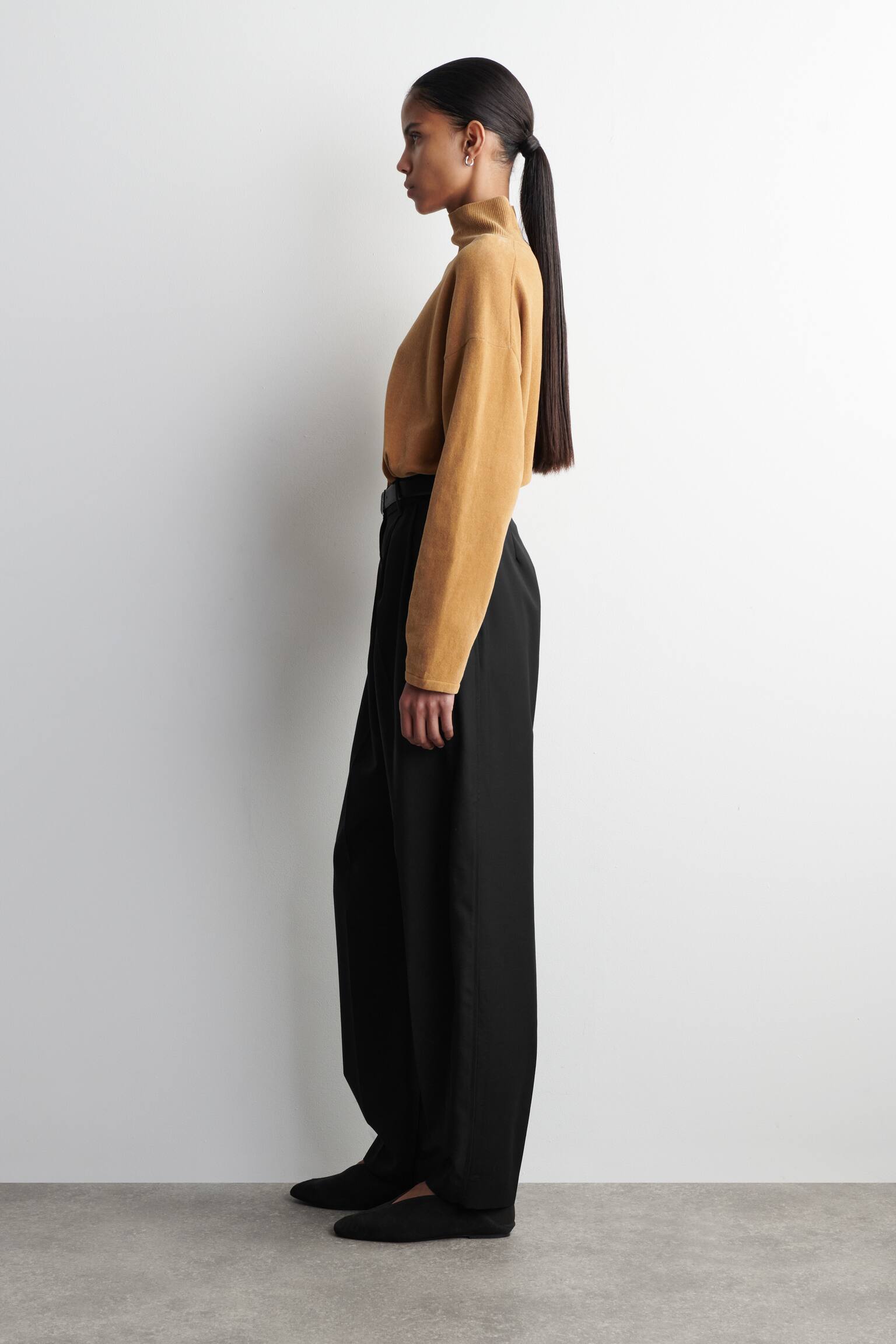 PULLOVER AUS CHENILLE MIT KRAGEN - BRAUN/BRAUN - 3