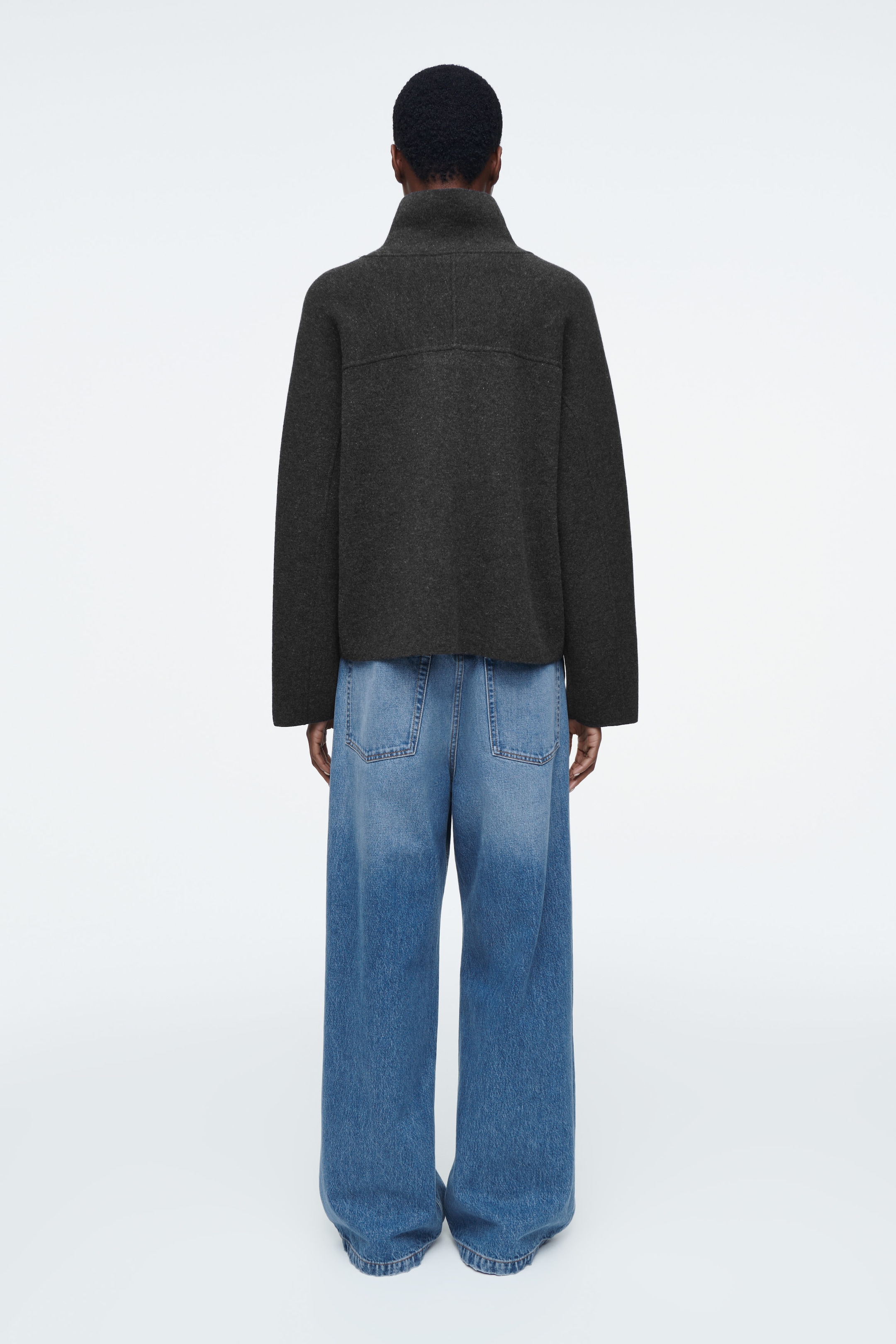 MERINO WOOL HALF-ZIP JUMPER