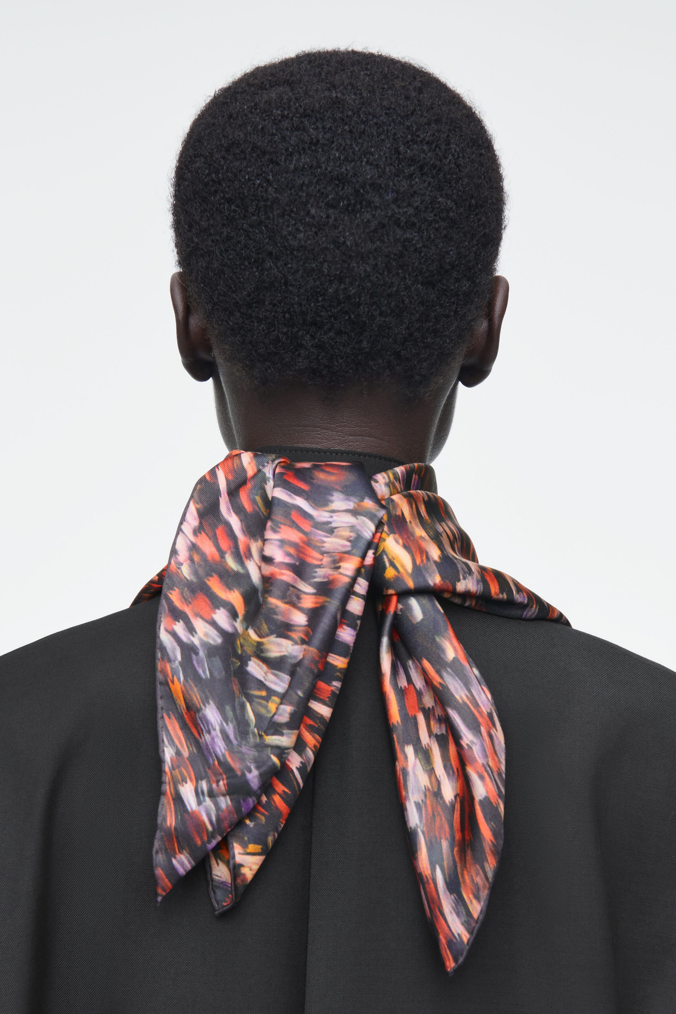 PRINTED SILK SCARF - MULTICOLOURED | COS