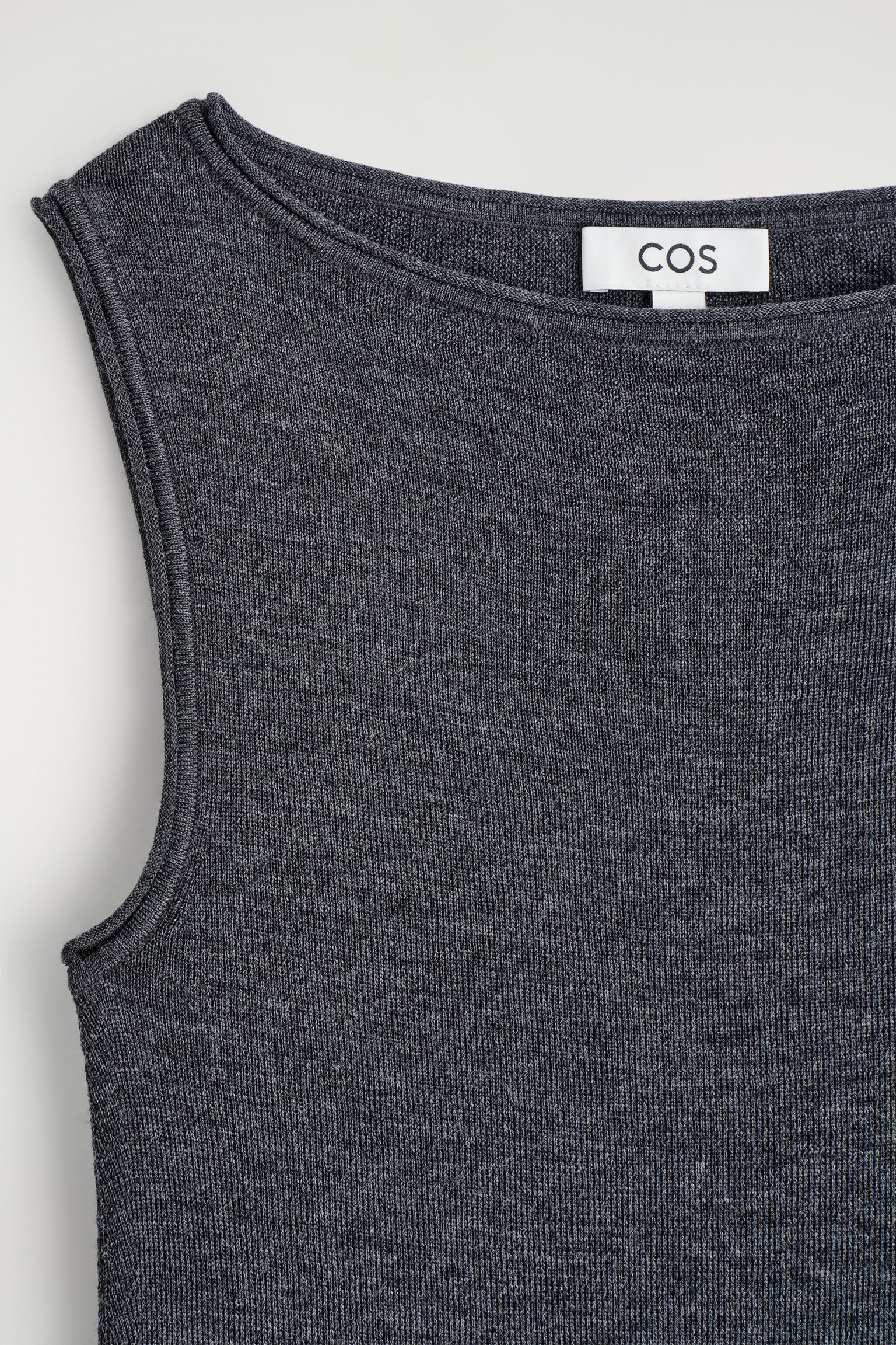 MINIKLEID AUS MERINOWOLLE - ANTHRAZITGRAU MELIERT - 4