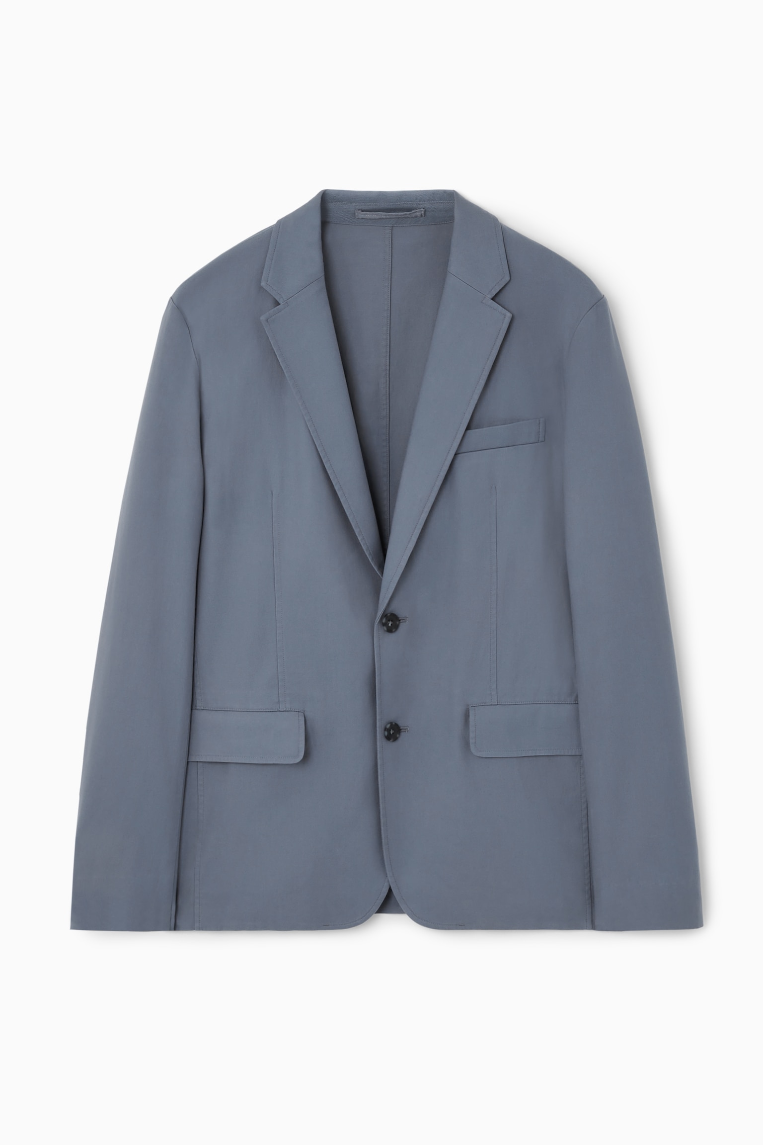 REGULAR UNSTRUCTURED BLAZER - BLUE/BLACK