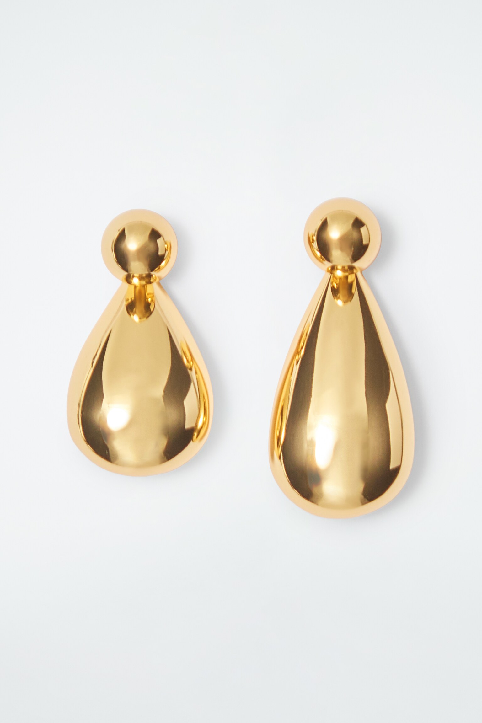 CONVERTIBLE CHUNKY DROPLET EARRINGS - GOLD/SILVER