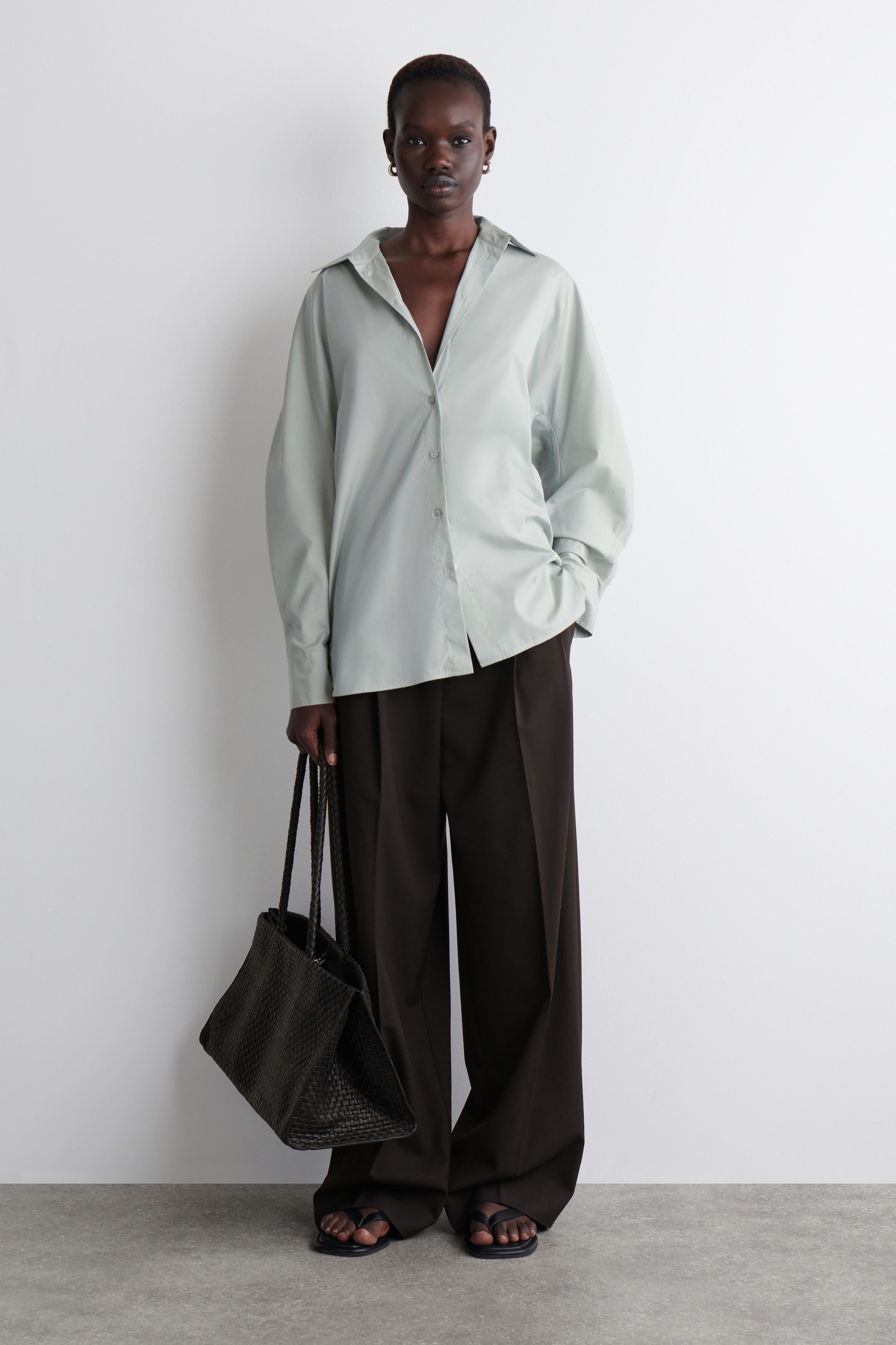 ROUNDED PIMA COTTON SHIRT