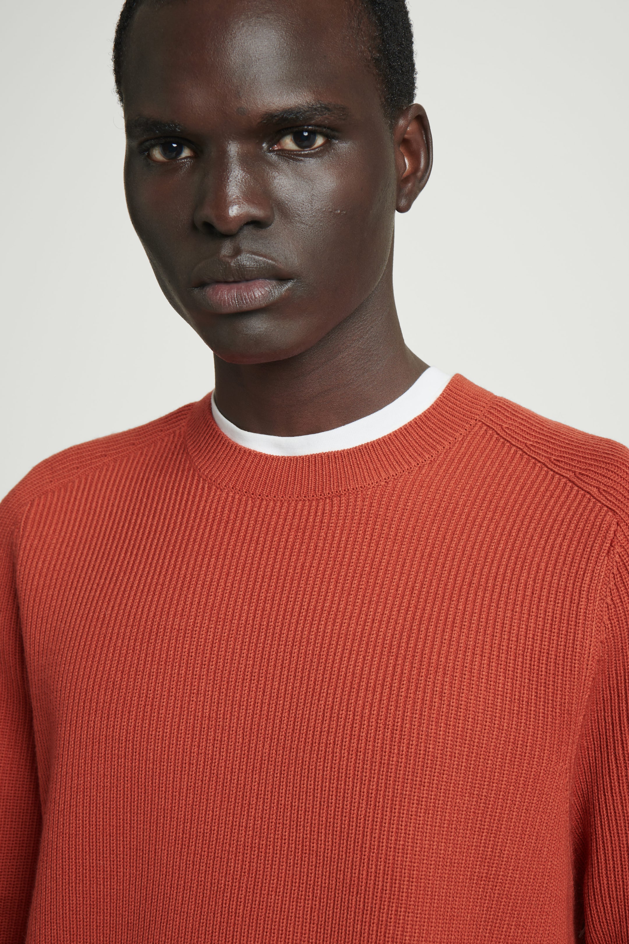RIBBED MERINO WOOL SWEATER
