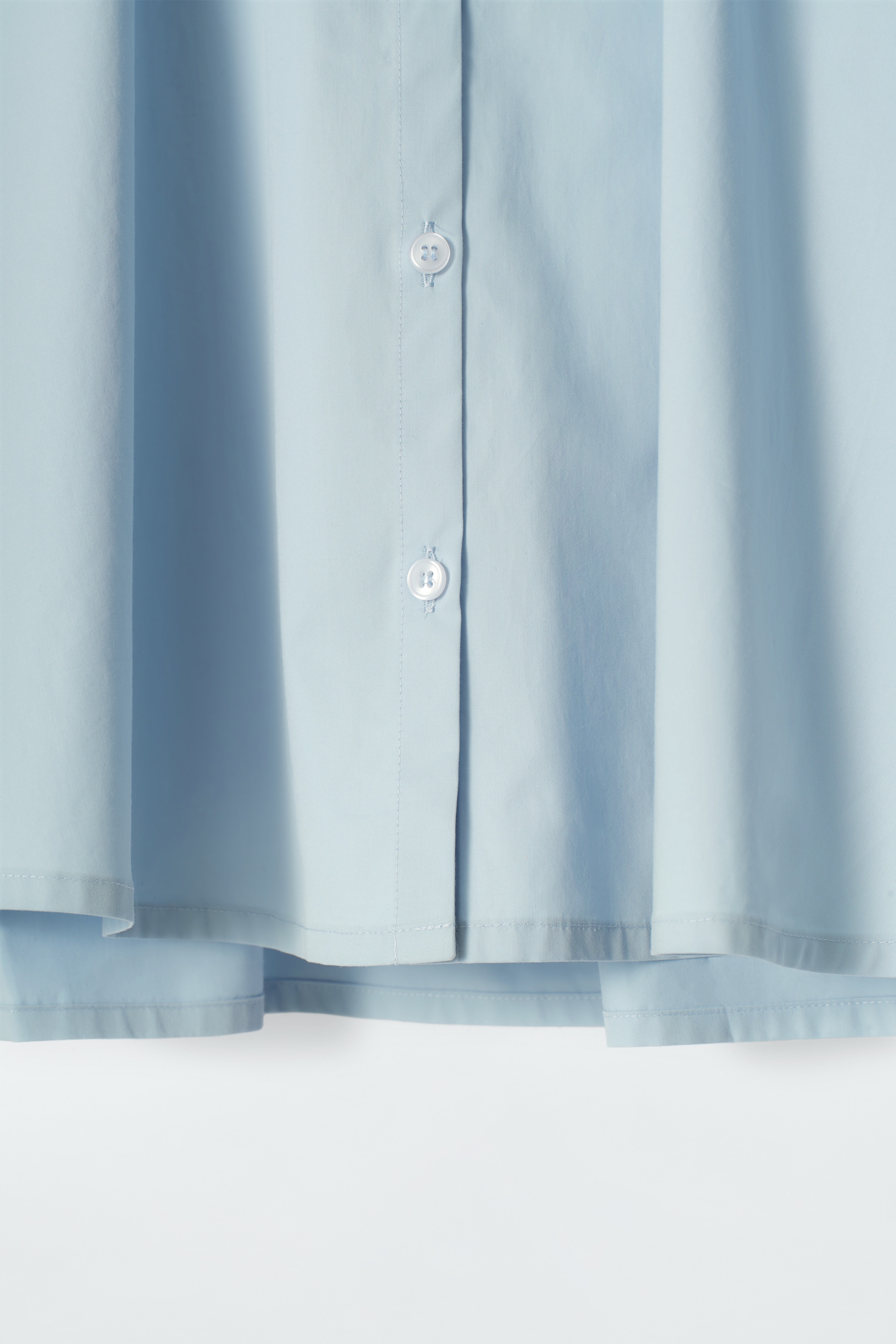 View larger image: RELAXED FLARED COTTON SHIRT - LIGHT BLUE - Ladies | H&M GB 8