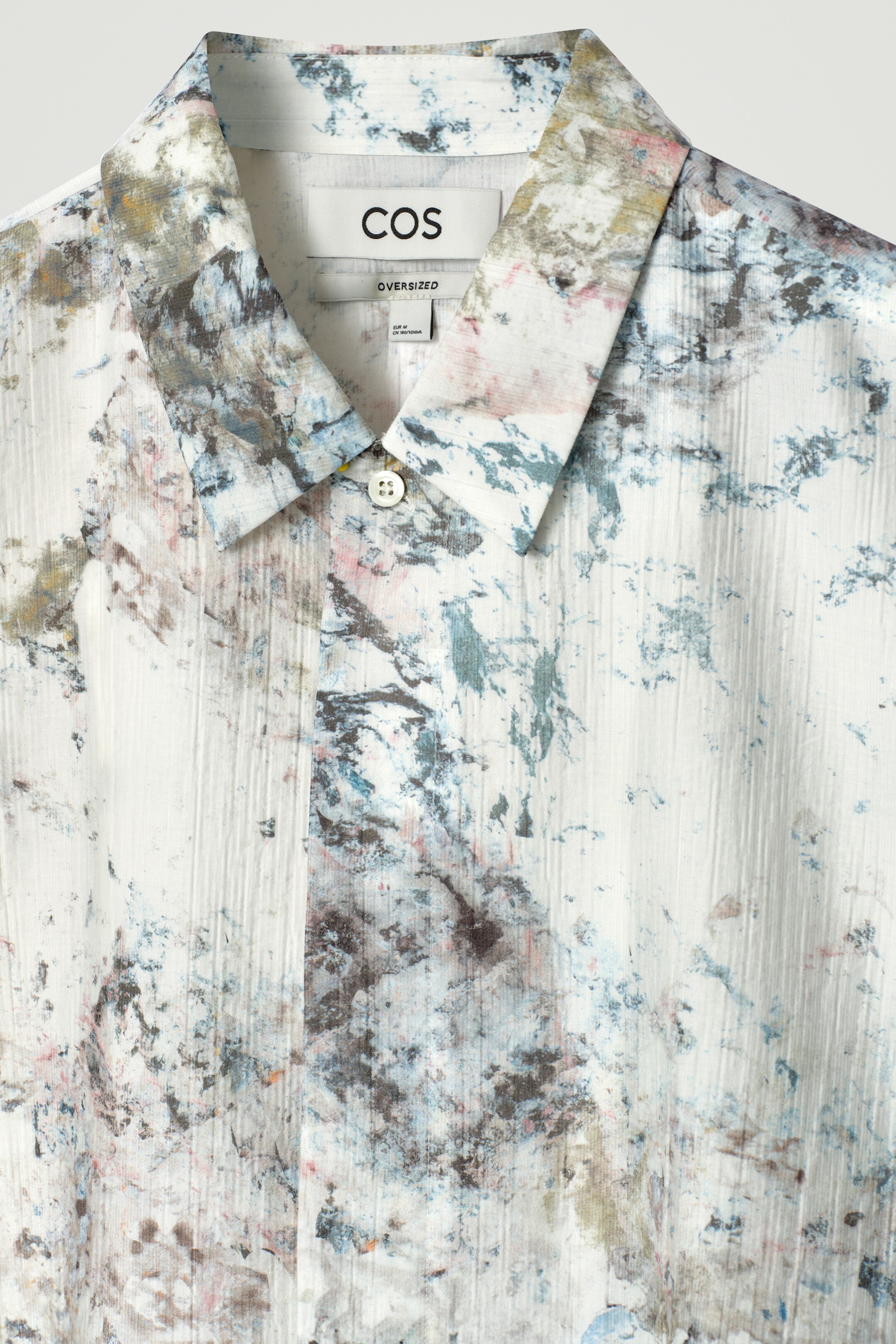 Agrandir l'image: CHEMISE OVERSIZE IMPRIMÉ MARBRÉ - BLANC / MARBRE - HOMME | H&M FR 7