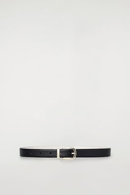 REVERSIBLE LEATHER BELT — BLACK / ECRU 5