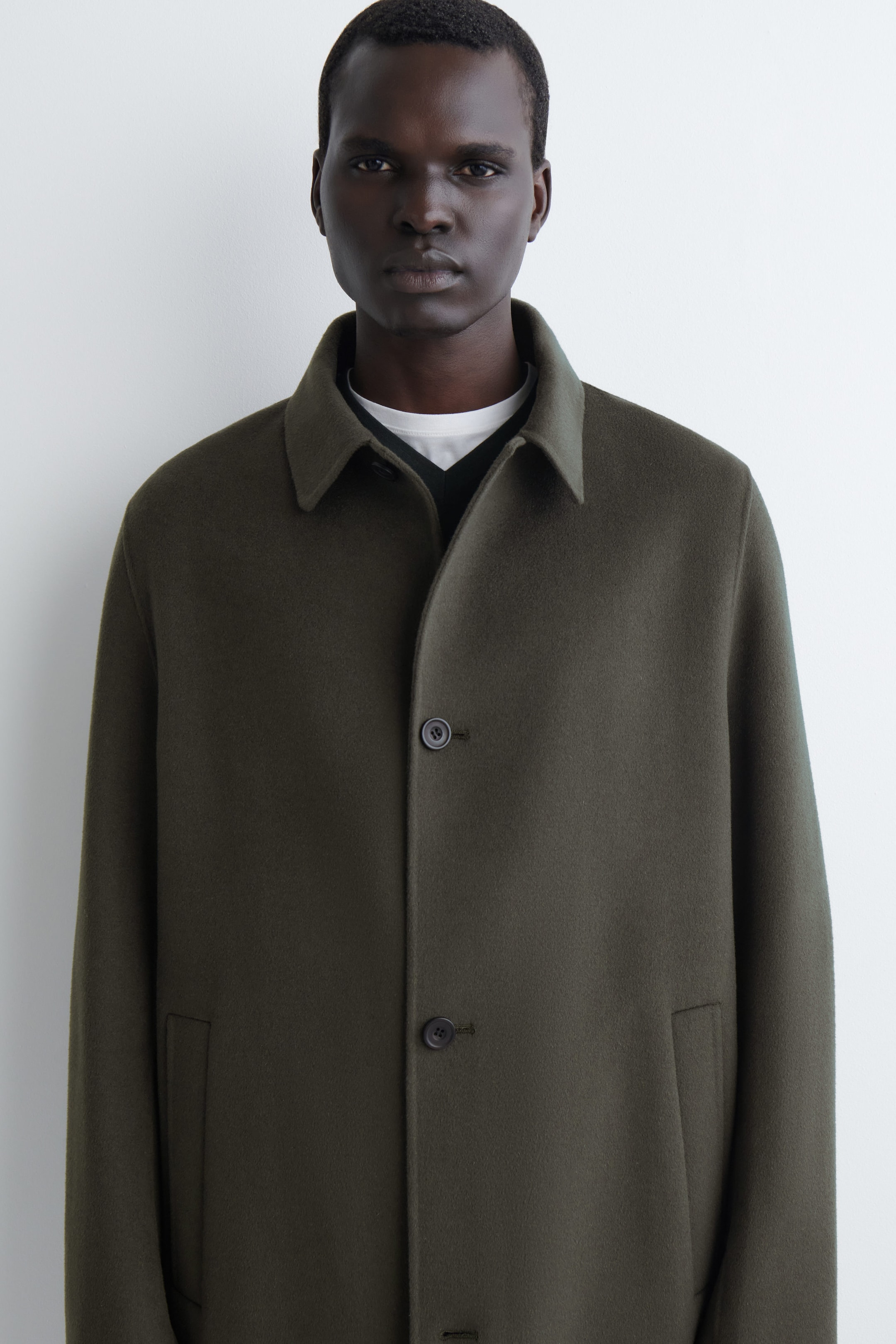 SPLIT WOOL CAR COAT