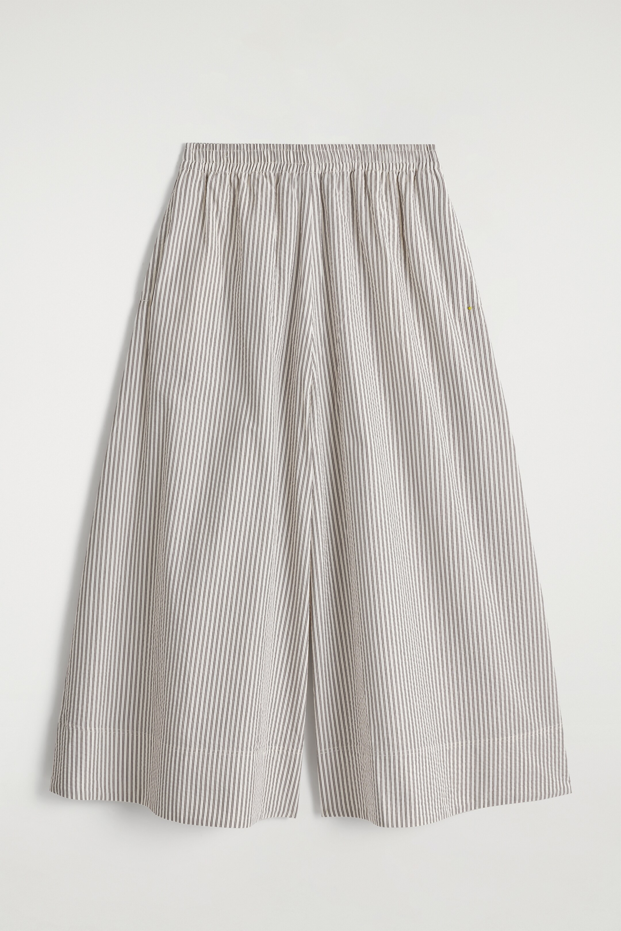 Visualizza immagine più grande: PANTALONI CULOTTE IN SEERSUCKER - AVORIO / MARRONE / A RIGHE - DONNA | H&M IT 6