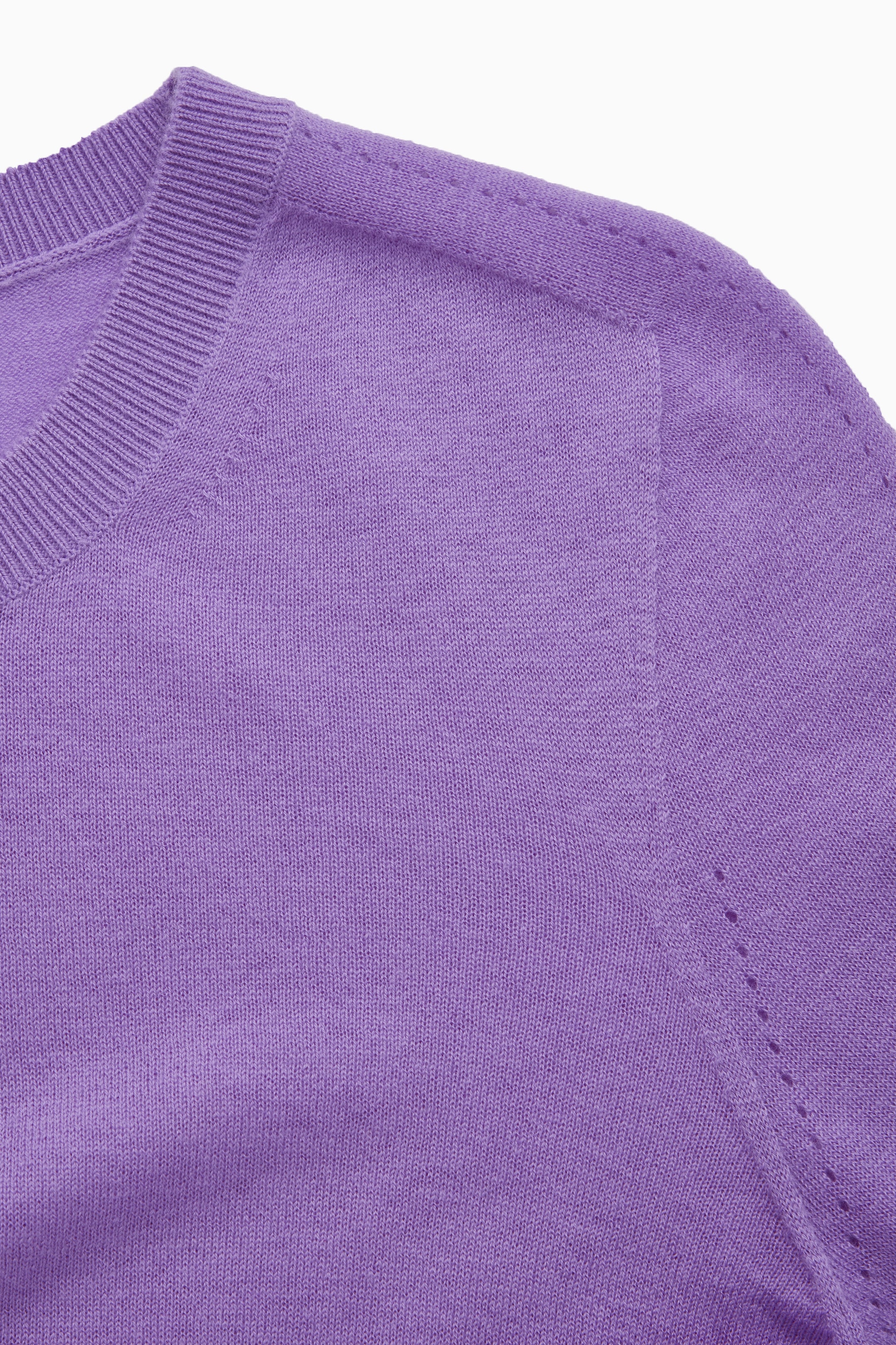 KNITTED PURE CASHMERE T-SHIRT