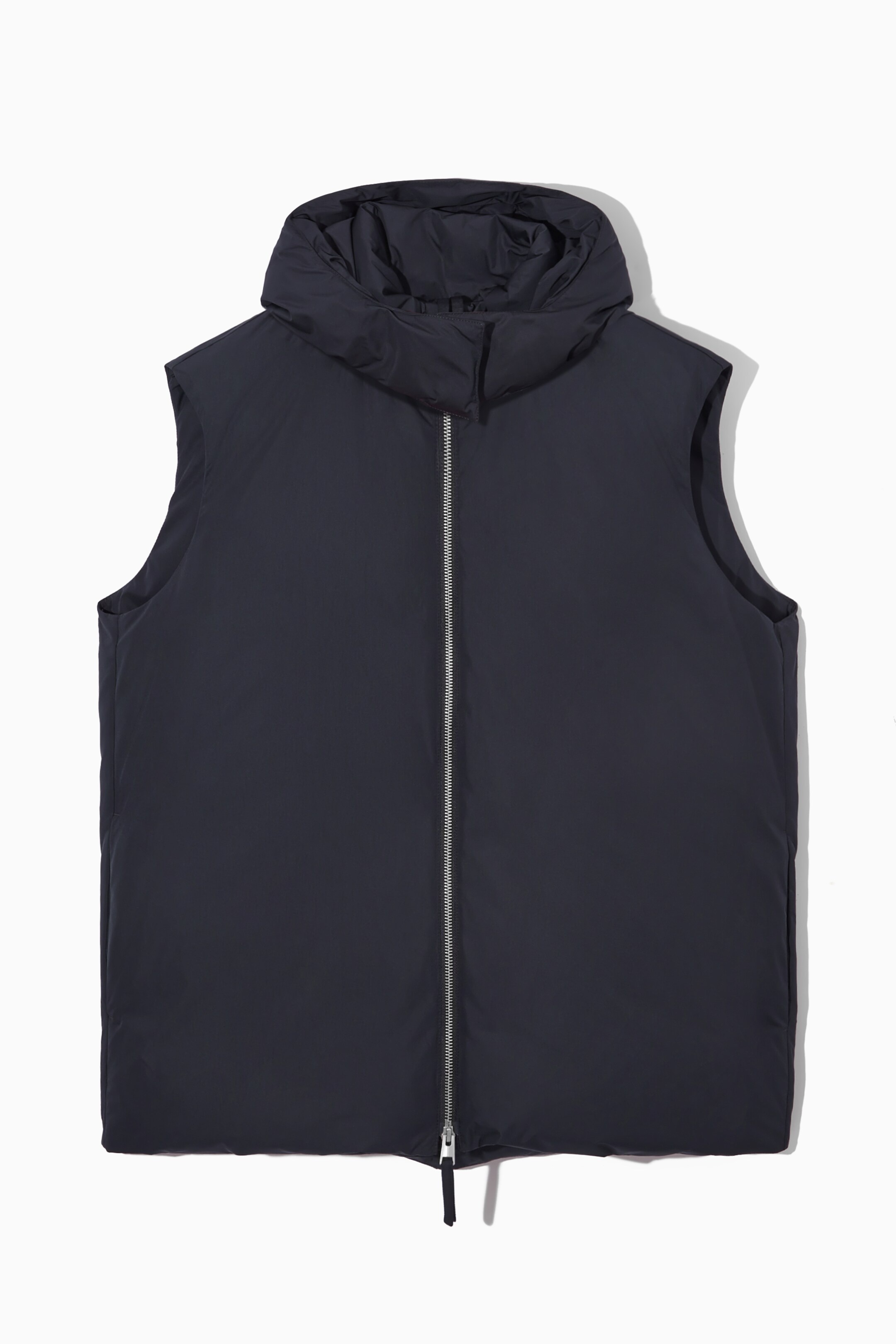 View larger image: HOODED SLEEVELESS PUFFER JACKET - DARK NAVY - Ladies | H&M GB 1