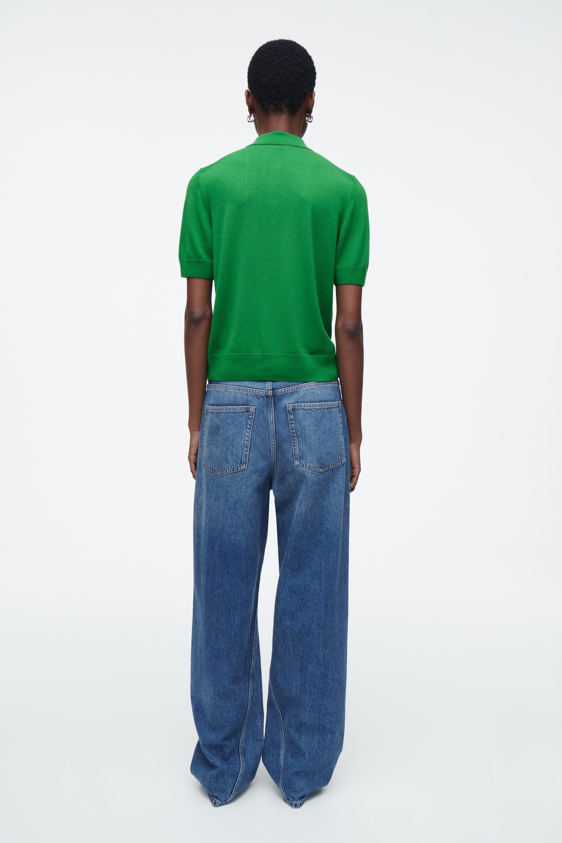 MERINO WOOL-BLEND POLO SHIRT