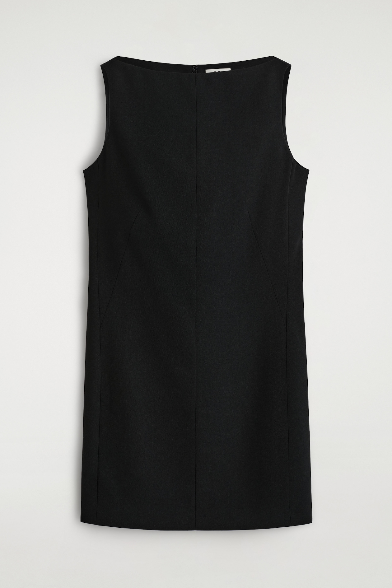 COS Women's Tailored Merino Wool-Blend Mini Dress in Black | Size: 2