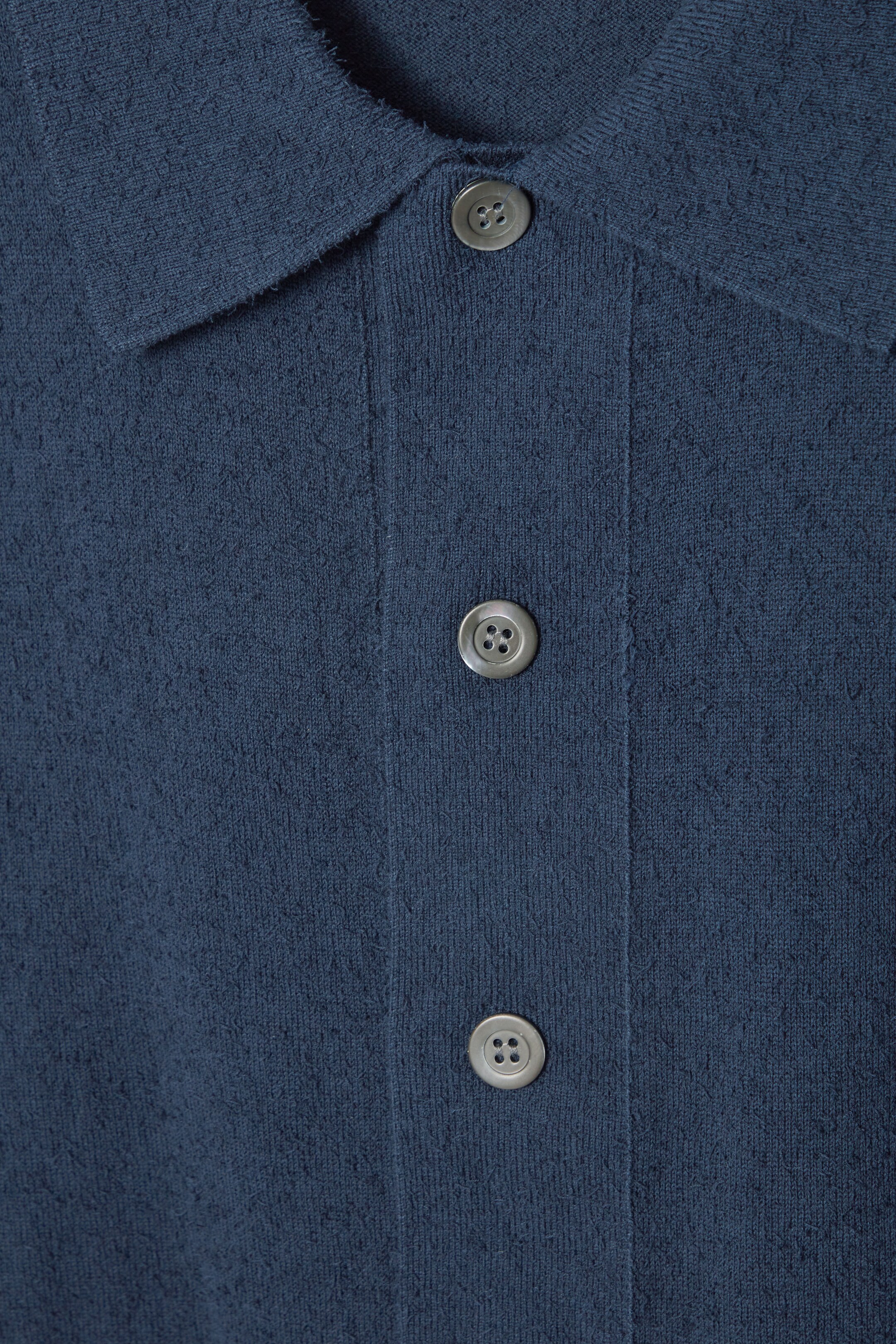 Ingrandisci l'immagine: RELAXED TEXTURED-KNIT COTTON OVERSHIRT - NAVY - UOMO | H&M CH 2