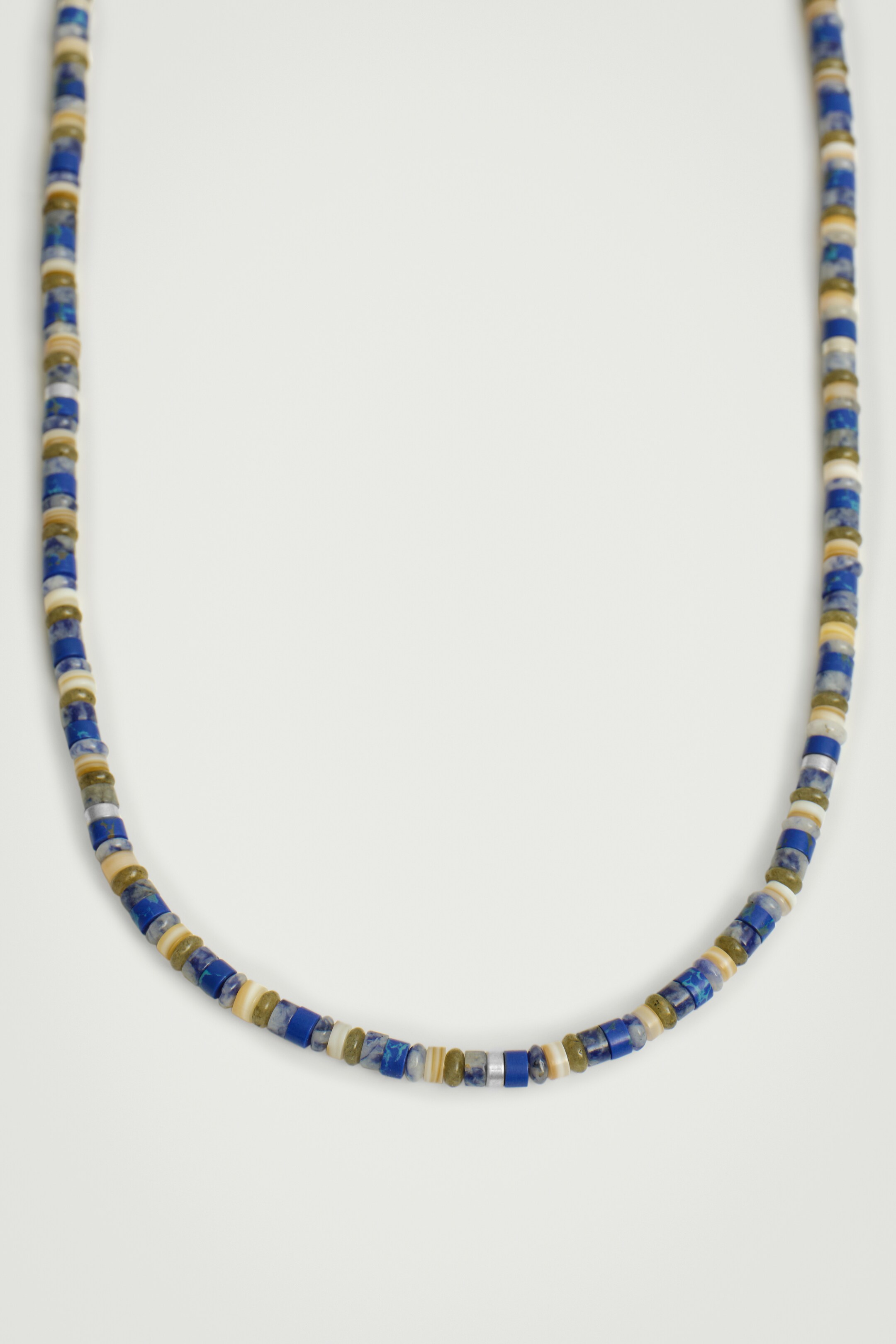Ingrandisci l'immagine: SEMI-PRECIOUS BEADED NECKLACE - SILVER / BLUE / GREY - UOMO | H&M CH 3
