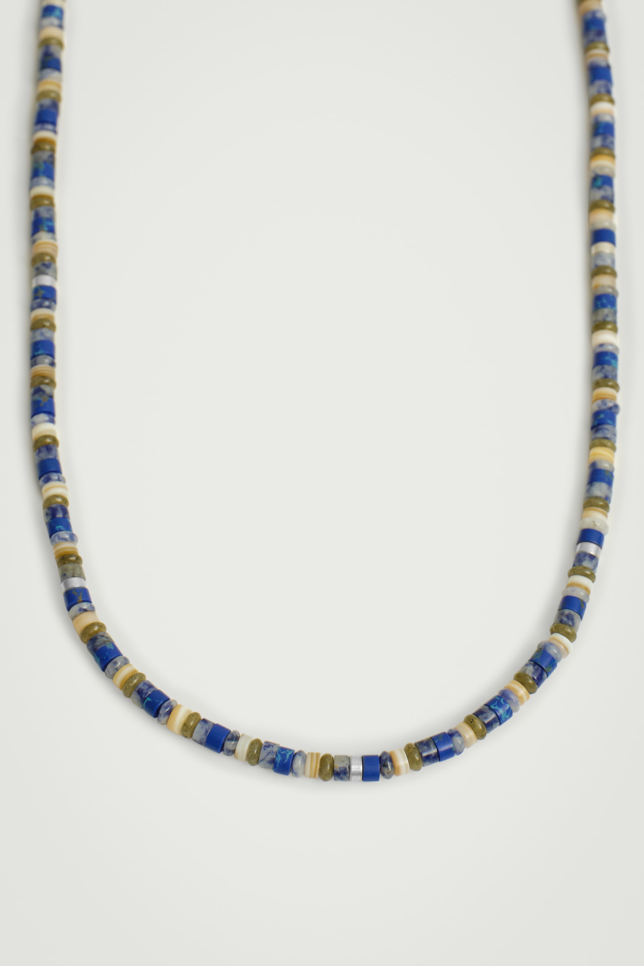 Agrandir l'image: COLLIER PERLÉ DE PIERRES ET COQUILLAGES - ARGENT / BLEU / GRIS - HOMME | H&M FR 3