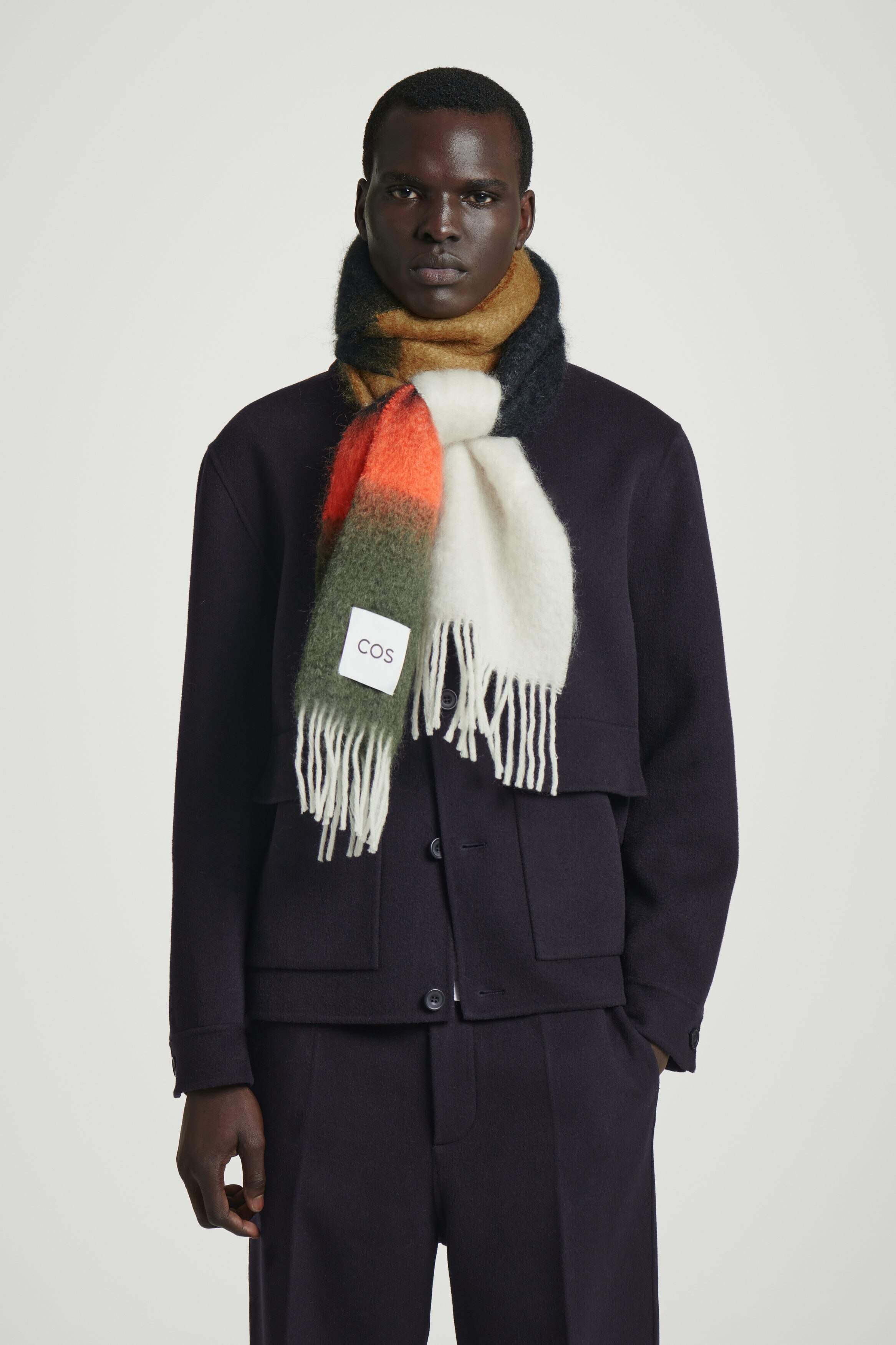 【国内発送】Scarf in wool and mohair MIUUR | Scarf in mohair and wool | Bordeaux