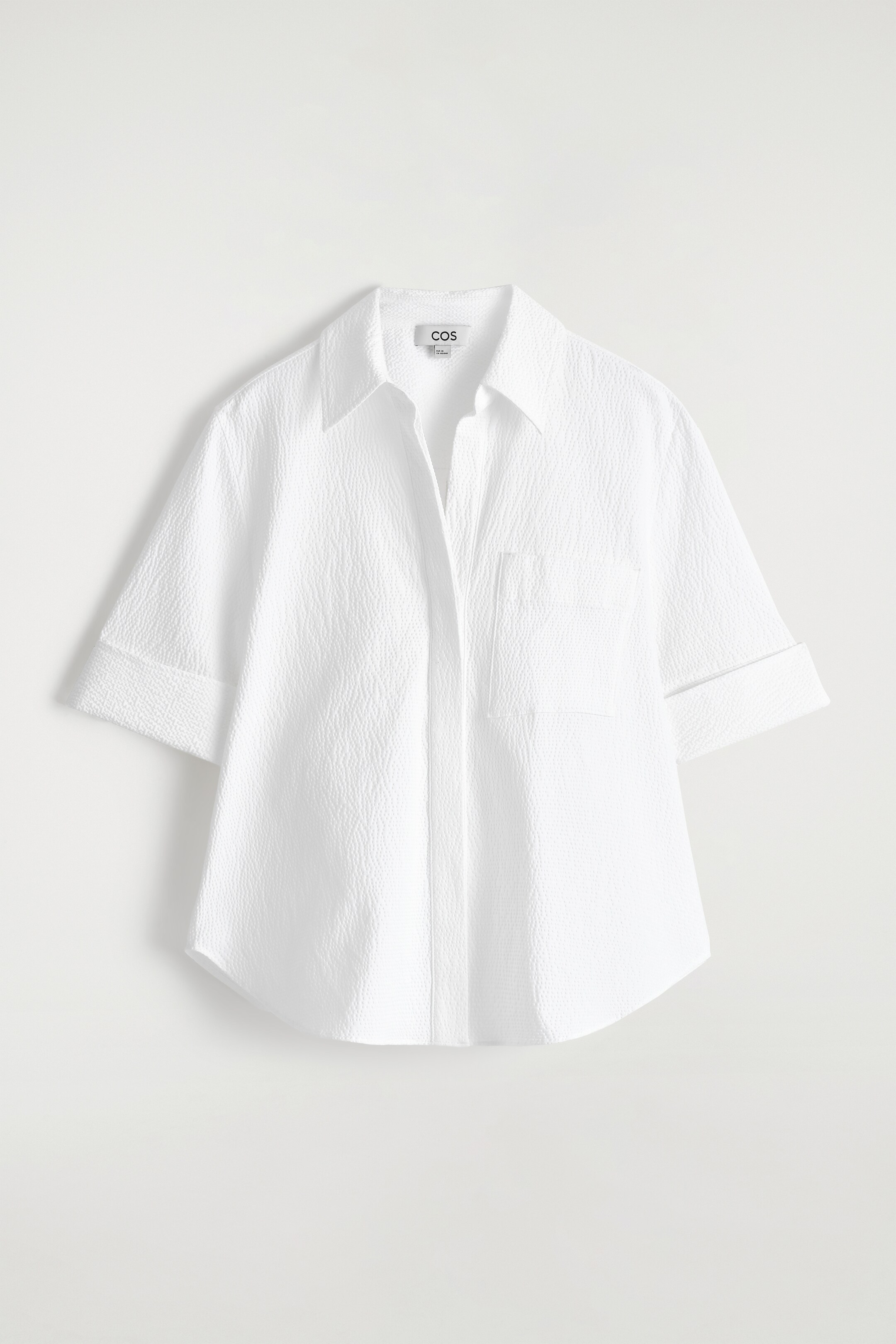 Ver imagem maior: CAMISA DE SEERSUCKER A RISCAS - BRANCO - SENHORA | H&M PT 7