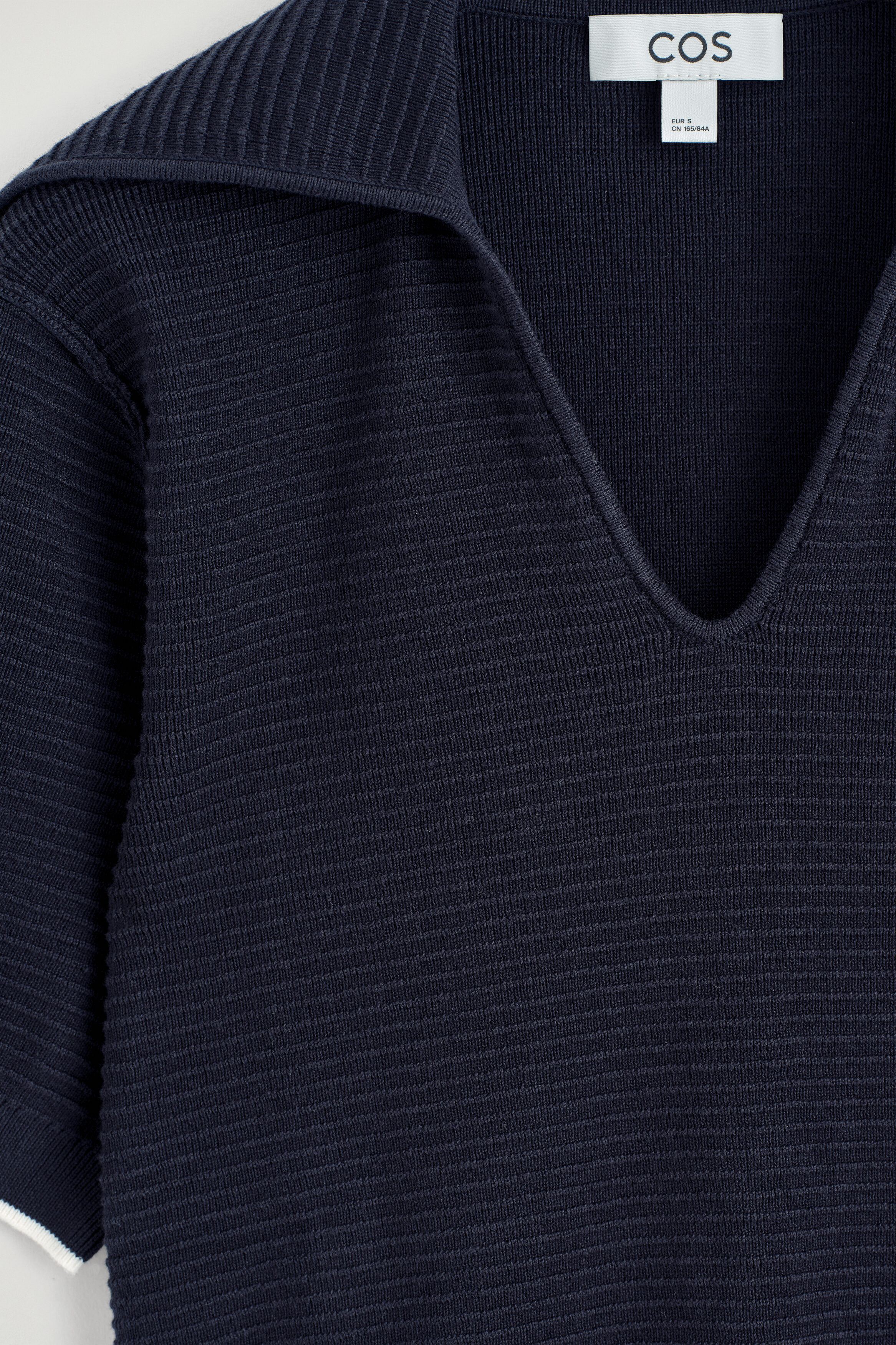SAILOR-COLLAR KNITTED TOP - NAVY | COS CA