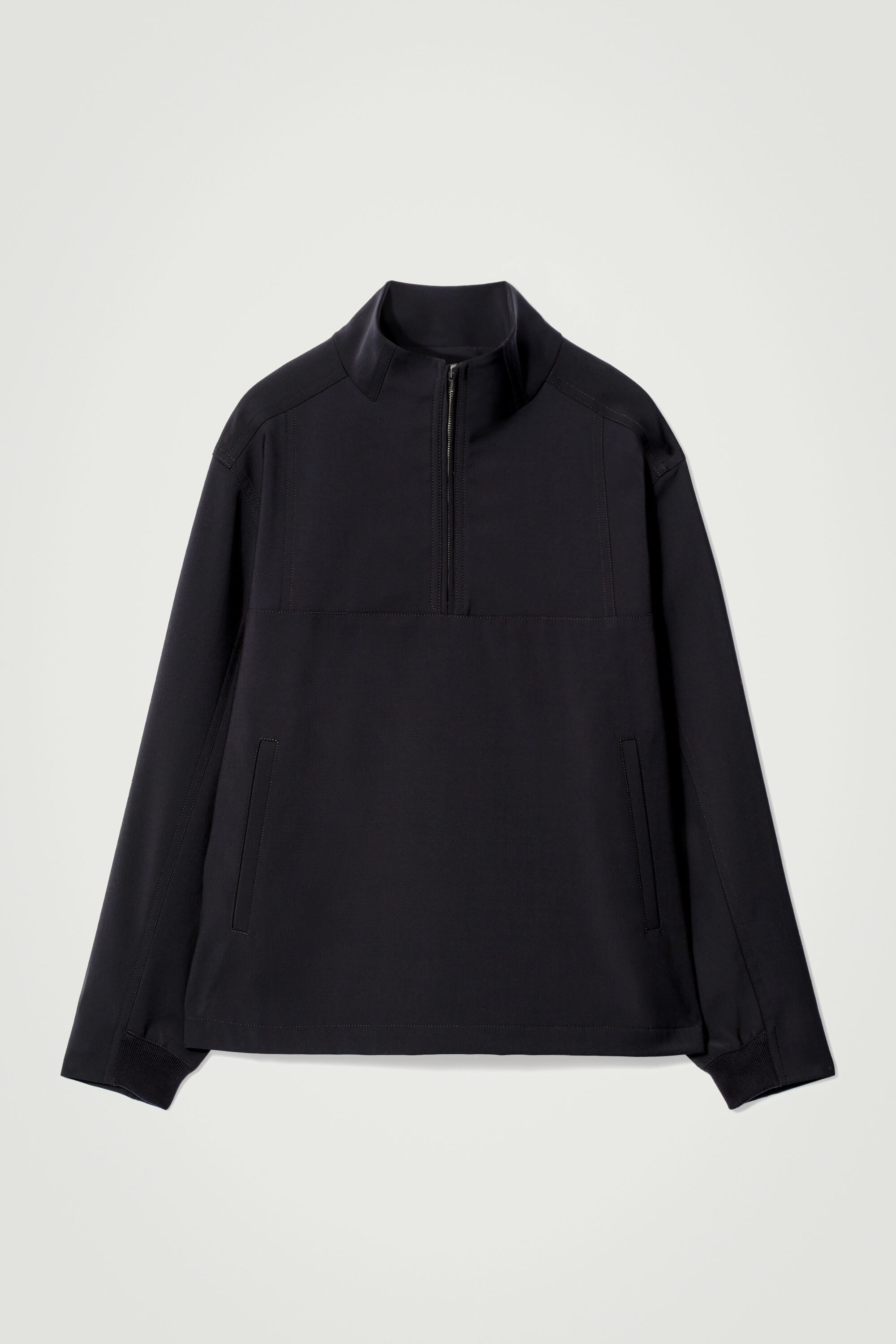 MERINO WOOL SHIRT - BLACK | COS