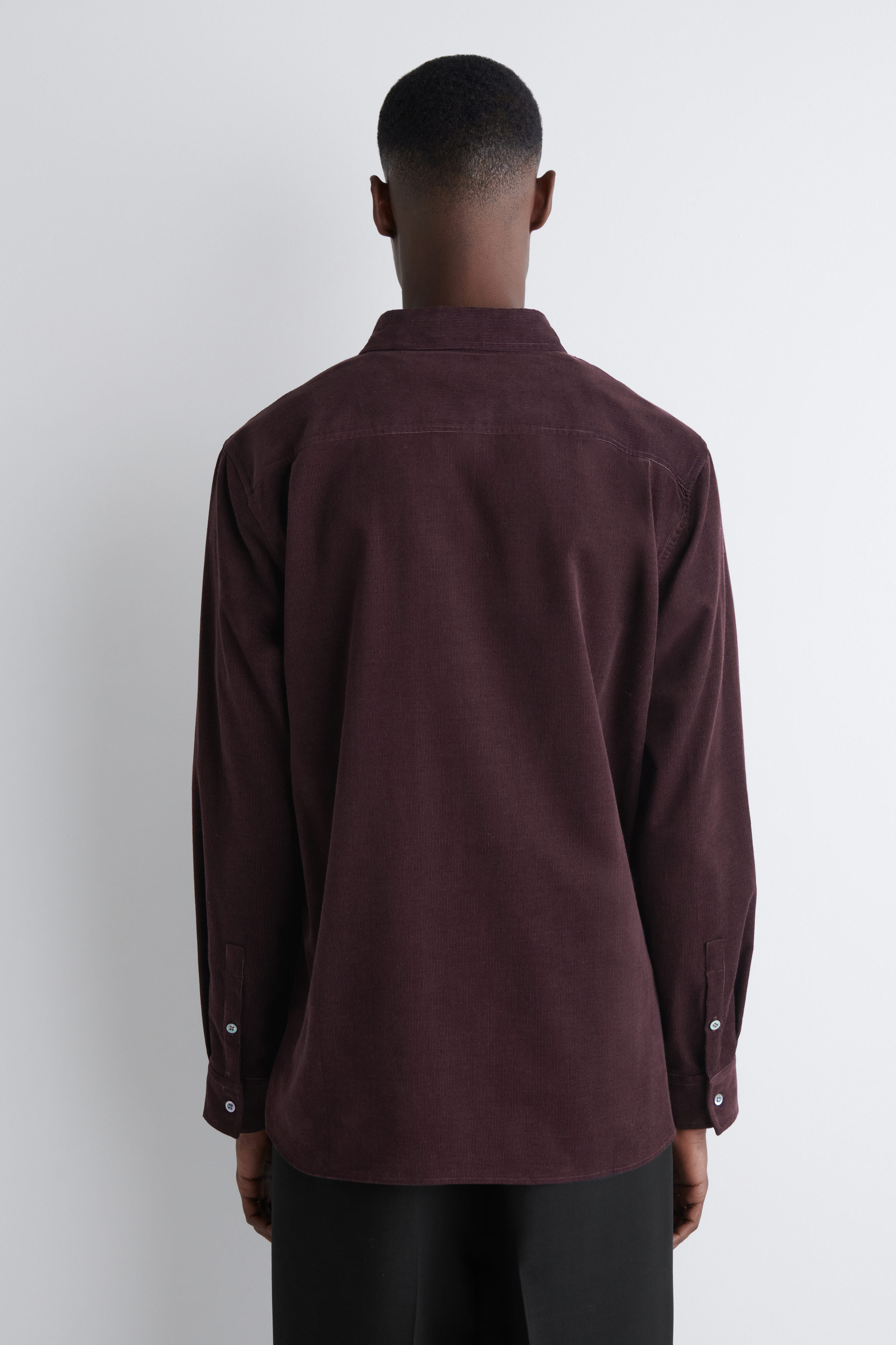 RELAXED CORDUROY SHIRT - BURGUNDY | COS CH RELAXED CORDUROY SHIRT - BURGUNDY | COS CH