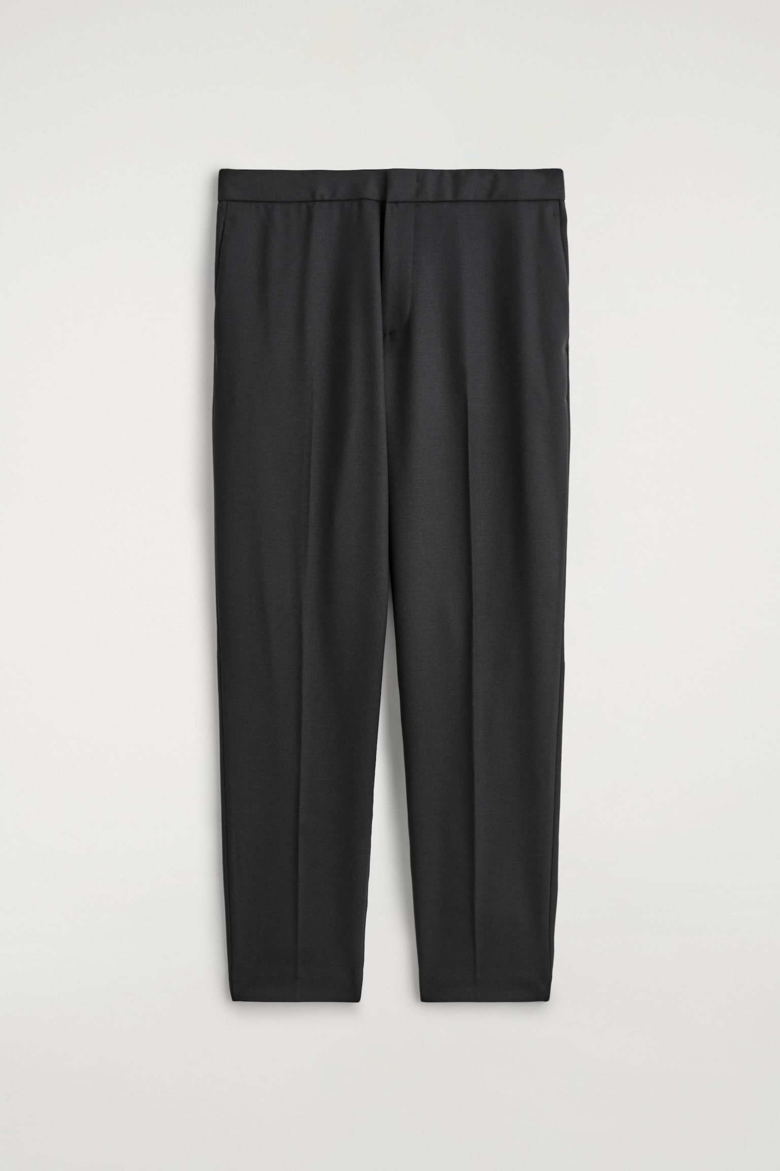 WOOL SLIM TROUSERS