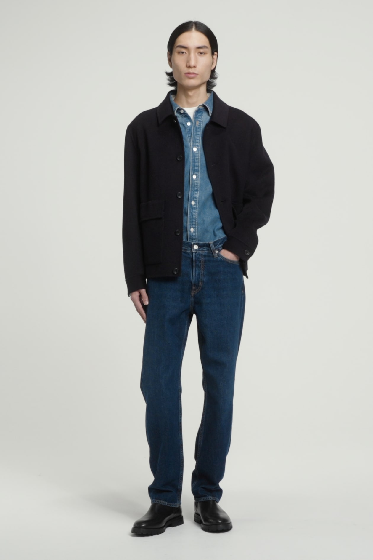 SIGNATURE STRAIGHT-LEG JEANS