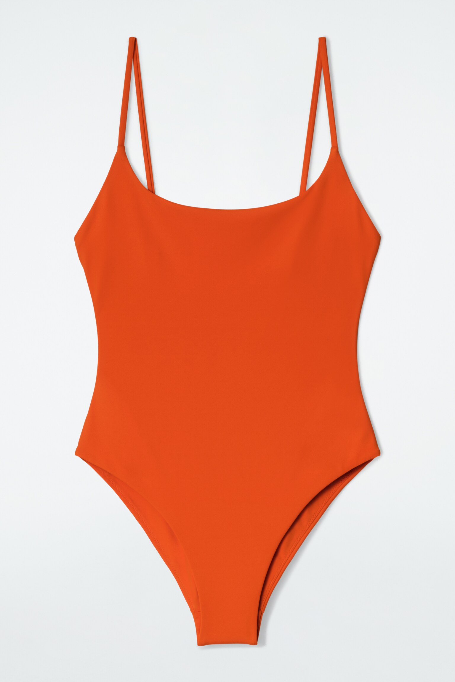 BAÑADOR DE CUELLO REDONDO - NARANJA/MARRÓN - 2