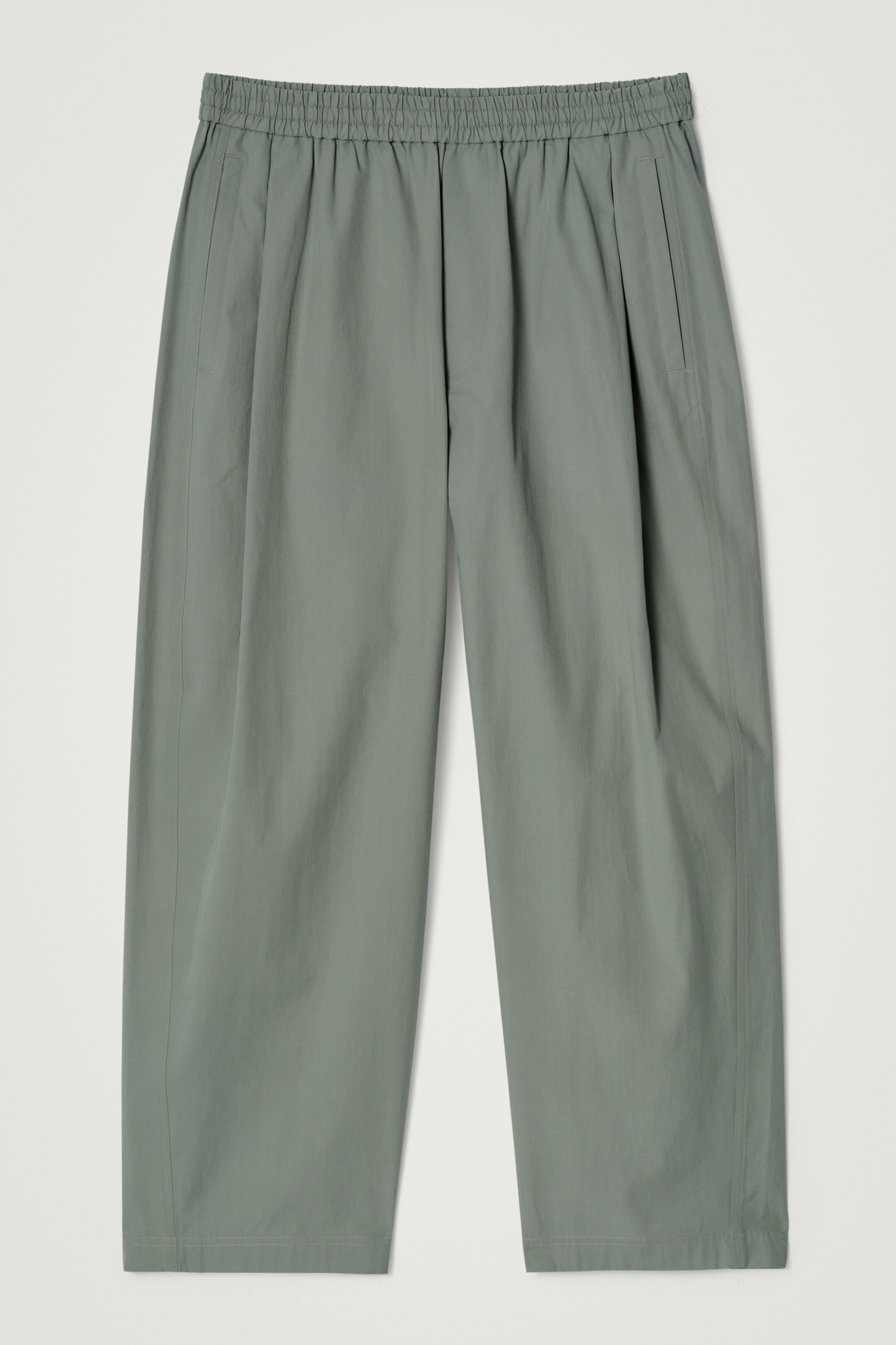Ver imagen más grande: PANTALÓN ANCHO CROP CON CINTURA ELÁSTICA - VERDE - HOMBRE | H&M ES 5