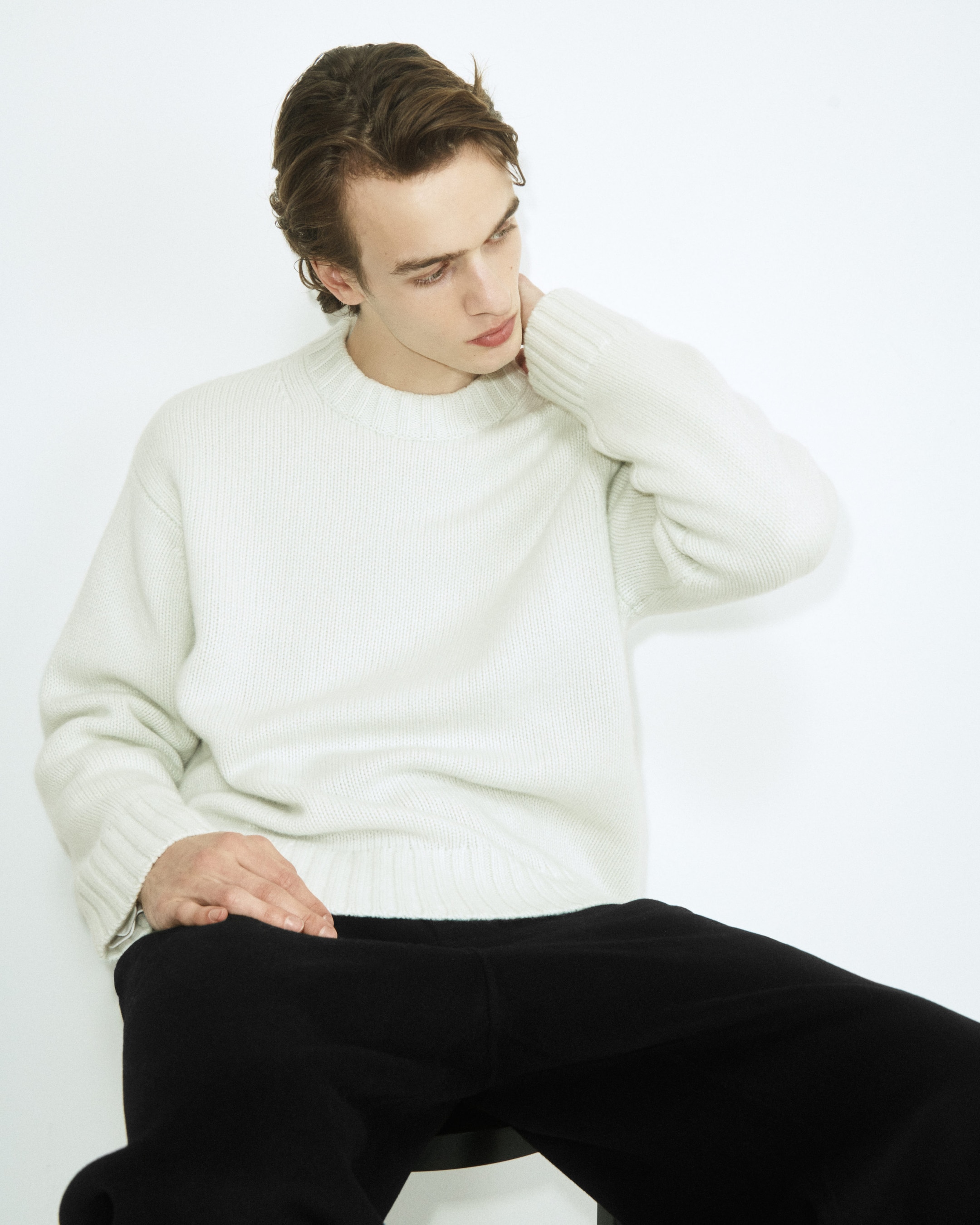 GROBSTRICKPULLOVER AUS KASCHMIR