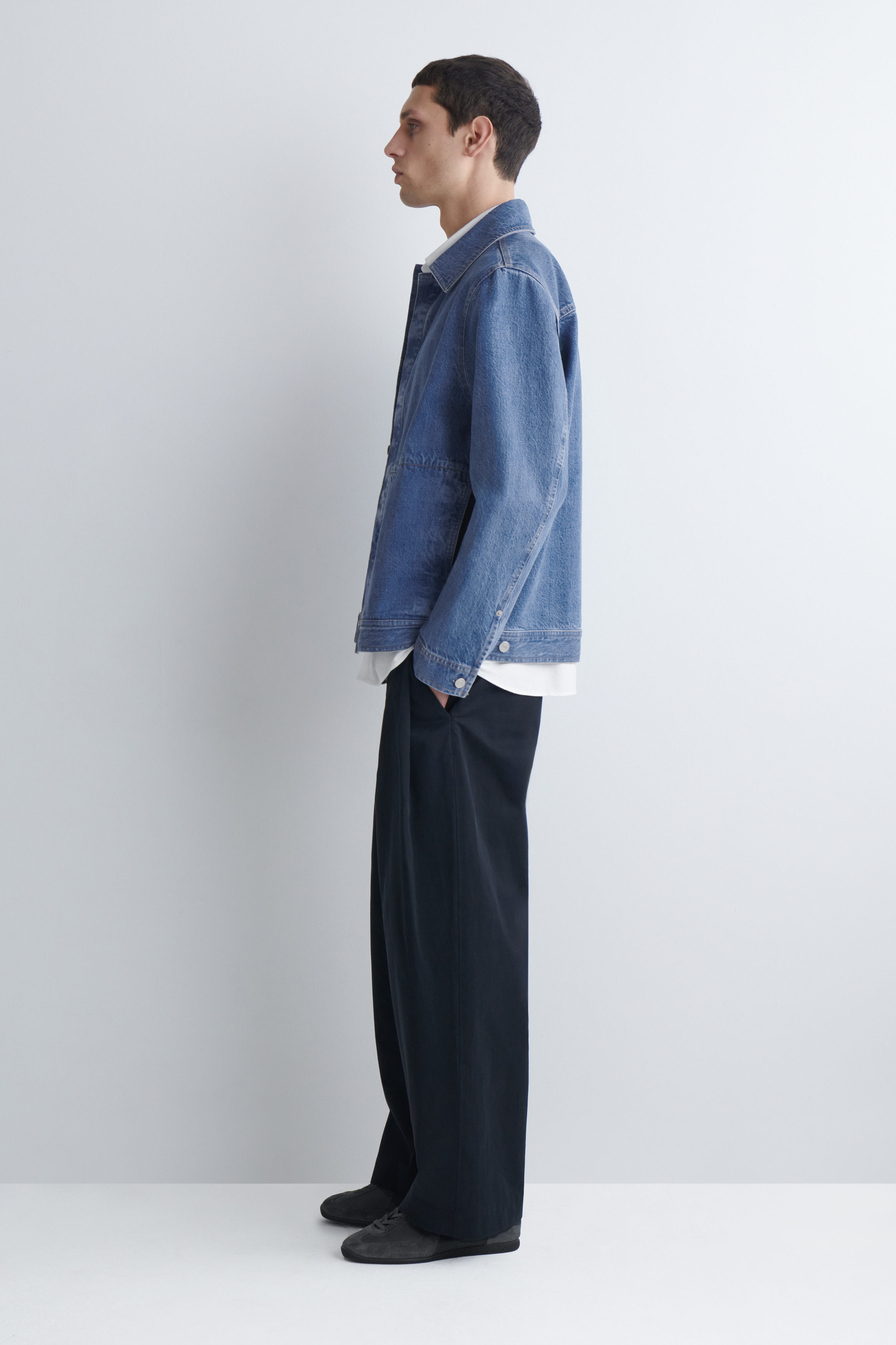 MINIMAL DENIM JACKET - BLUE | COS US