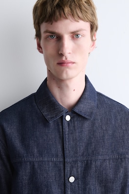 DENIM SHIRT JACKET — INDIGO 5