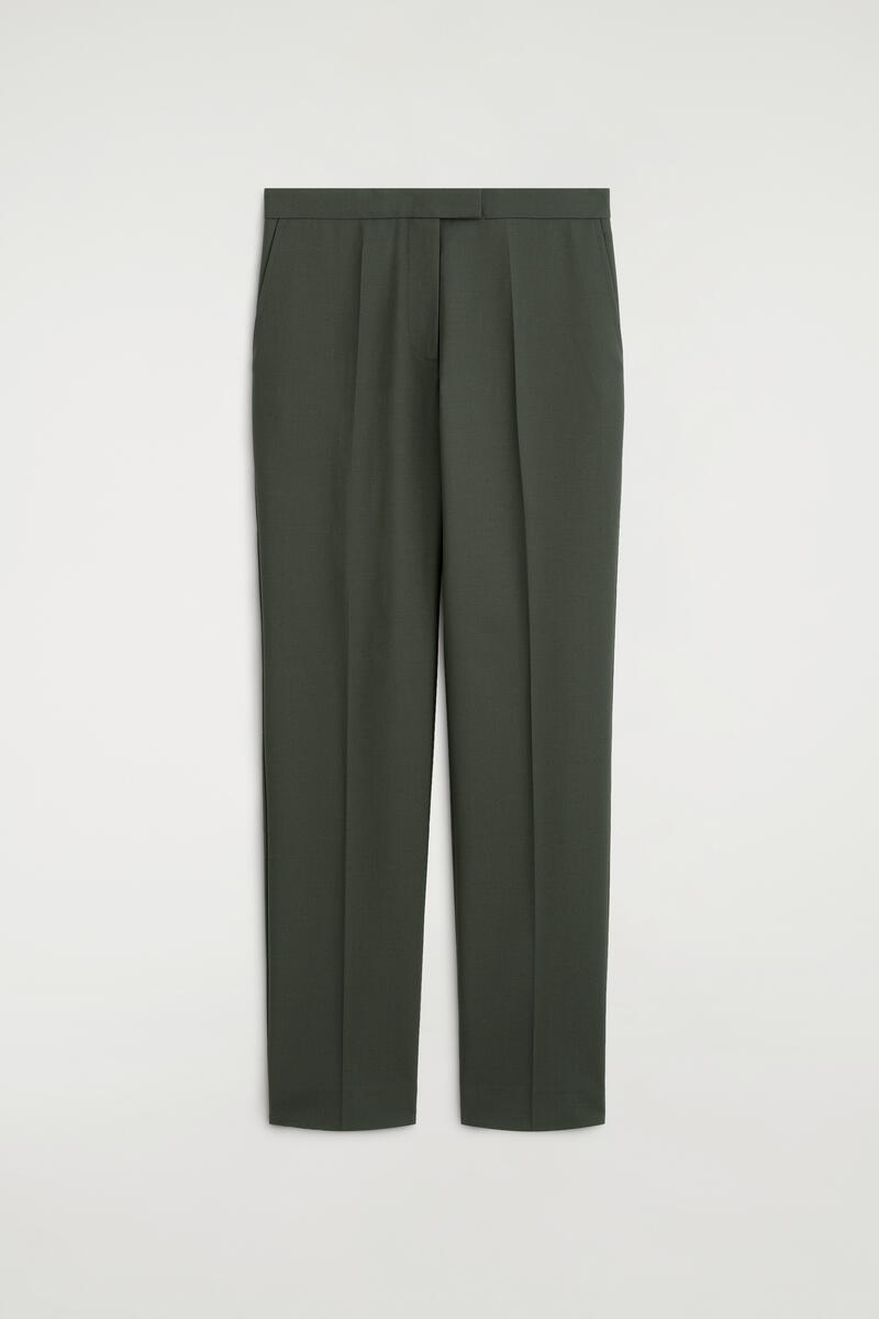 Tailored Twill Flared Pants