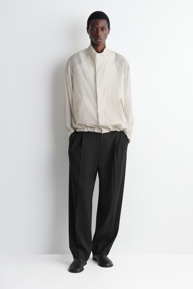 TECHNICAL SHEER-NYLON SPORTS JACKET — ECRU