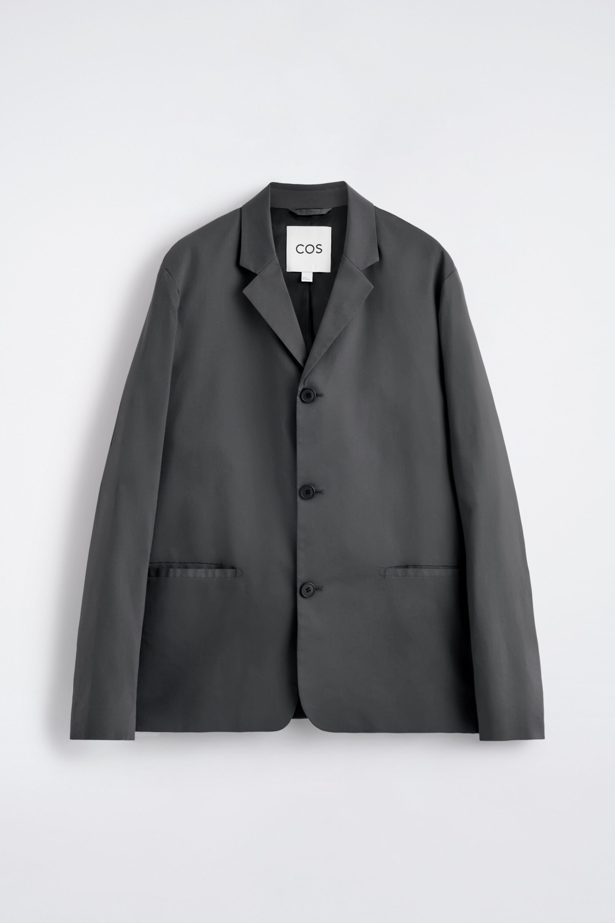 Blazer en coton ajusté, non structuré