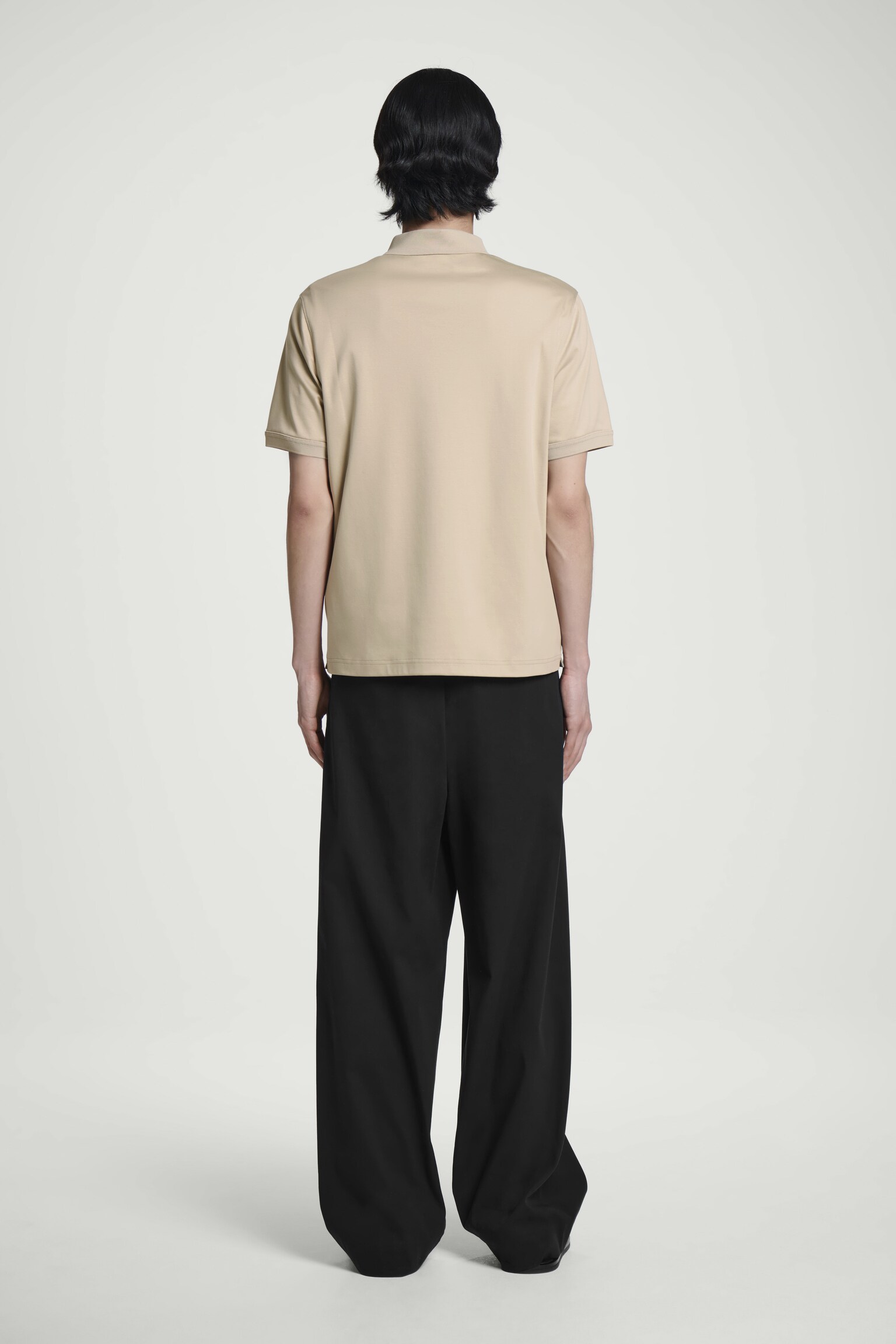 POLO DE ALGODÓN MERCERIZADO REGULAR FIT - TOPO/AZUL MARINO - 7