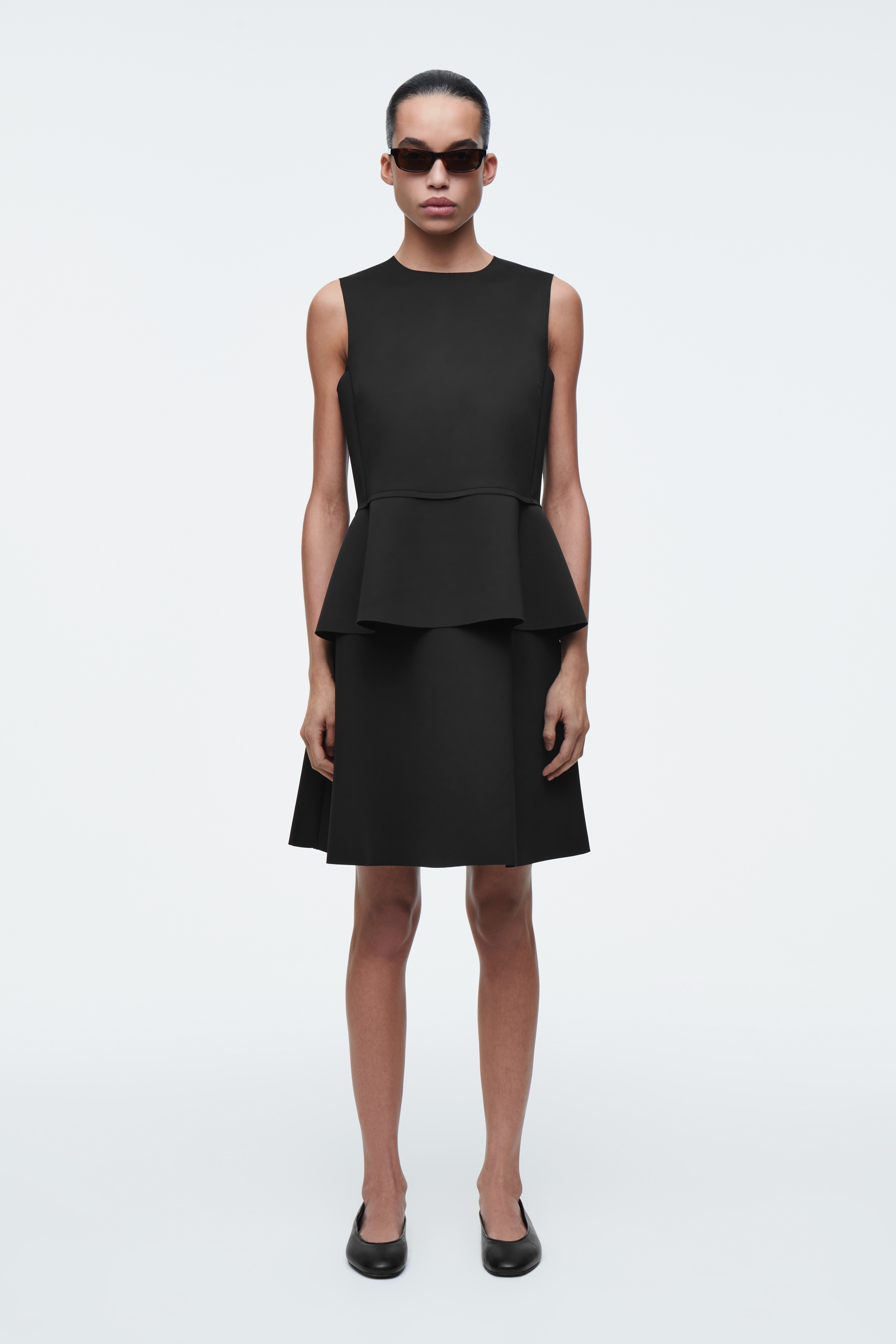 A-LINE SCUBA MINI SUKŇA - Čierna