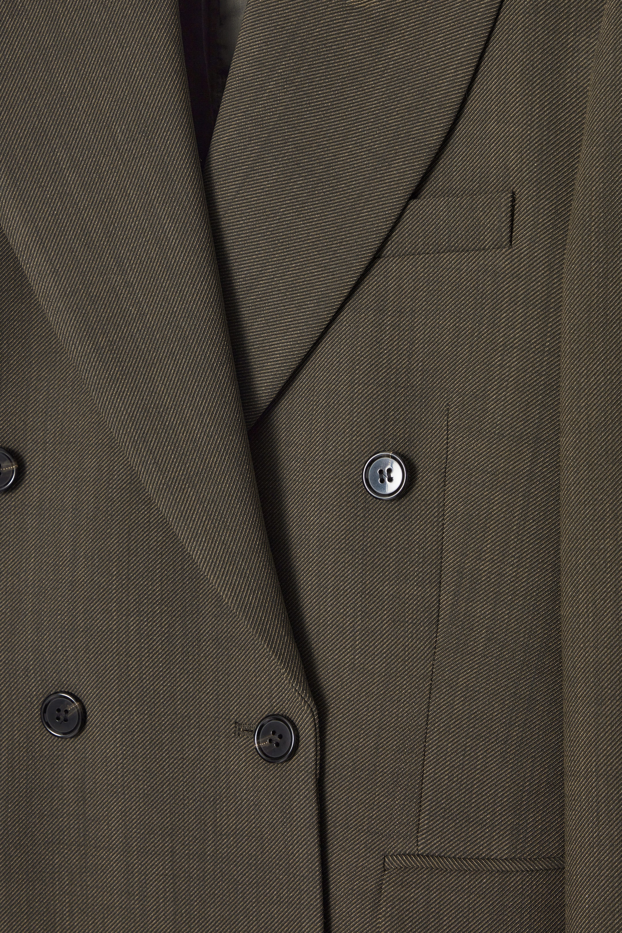 SLIM WAISTED DOUBLE-BREASTED WOOL BLAZER