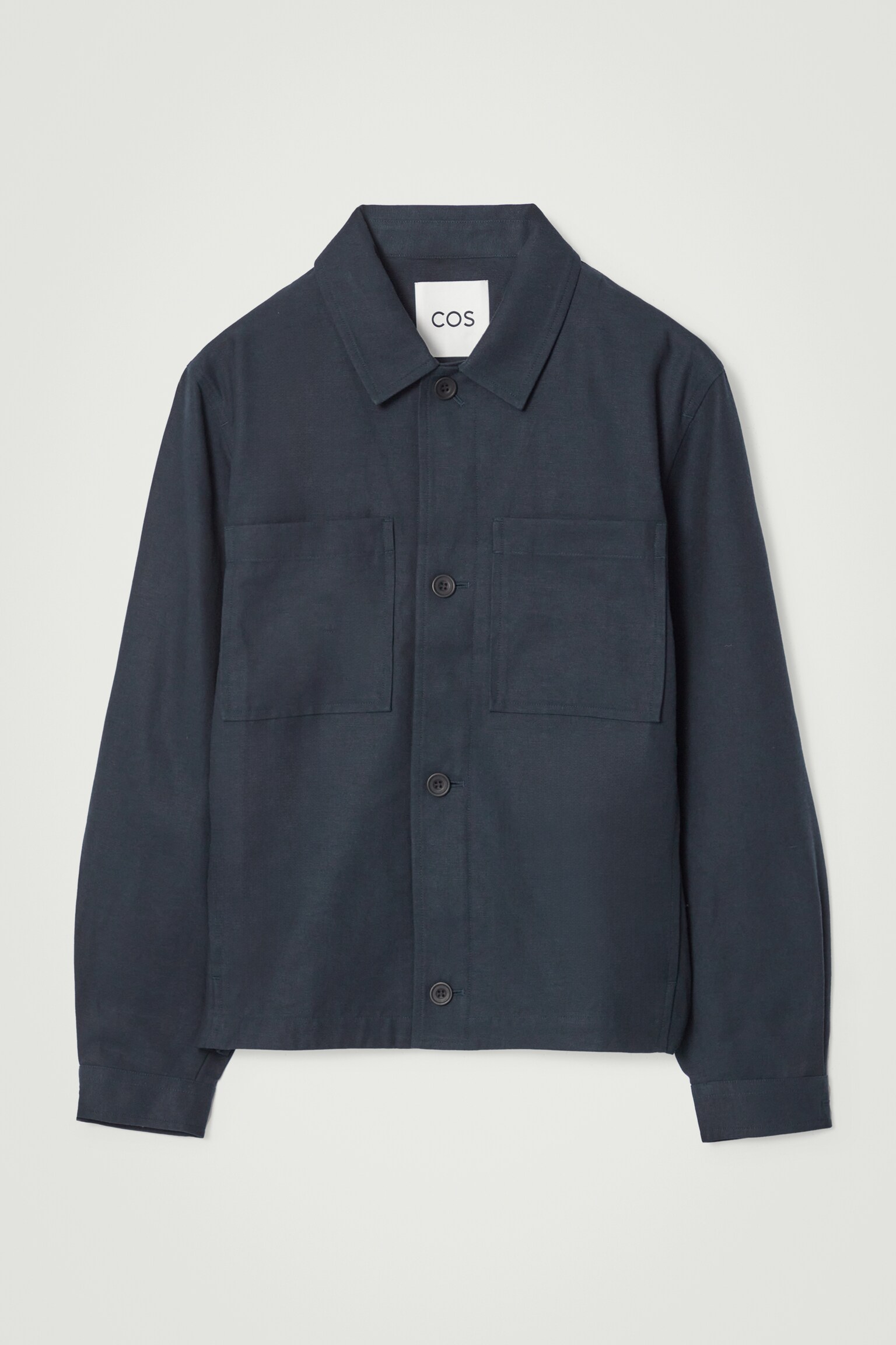 RELAXED UTILITY OVERSHIRT - NAVY - 1