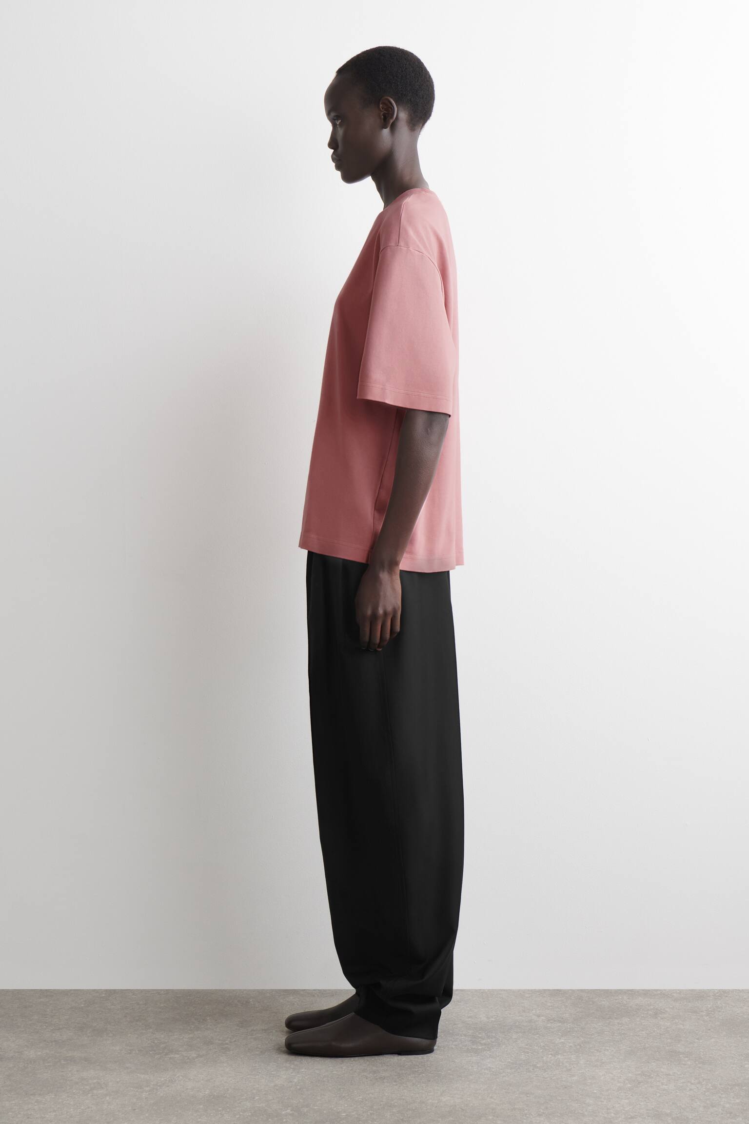 OVERSIZED T-SHIRT - ROSA/MØRKEBRUN/HVID/SORT - 5