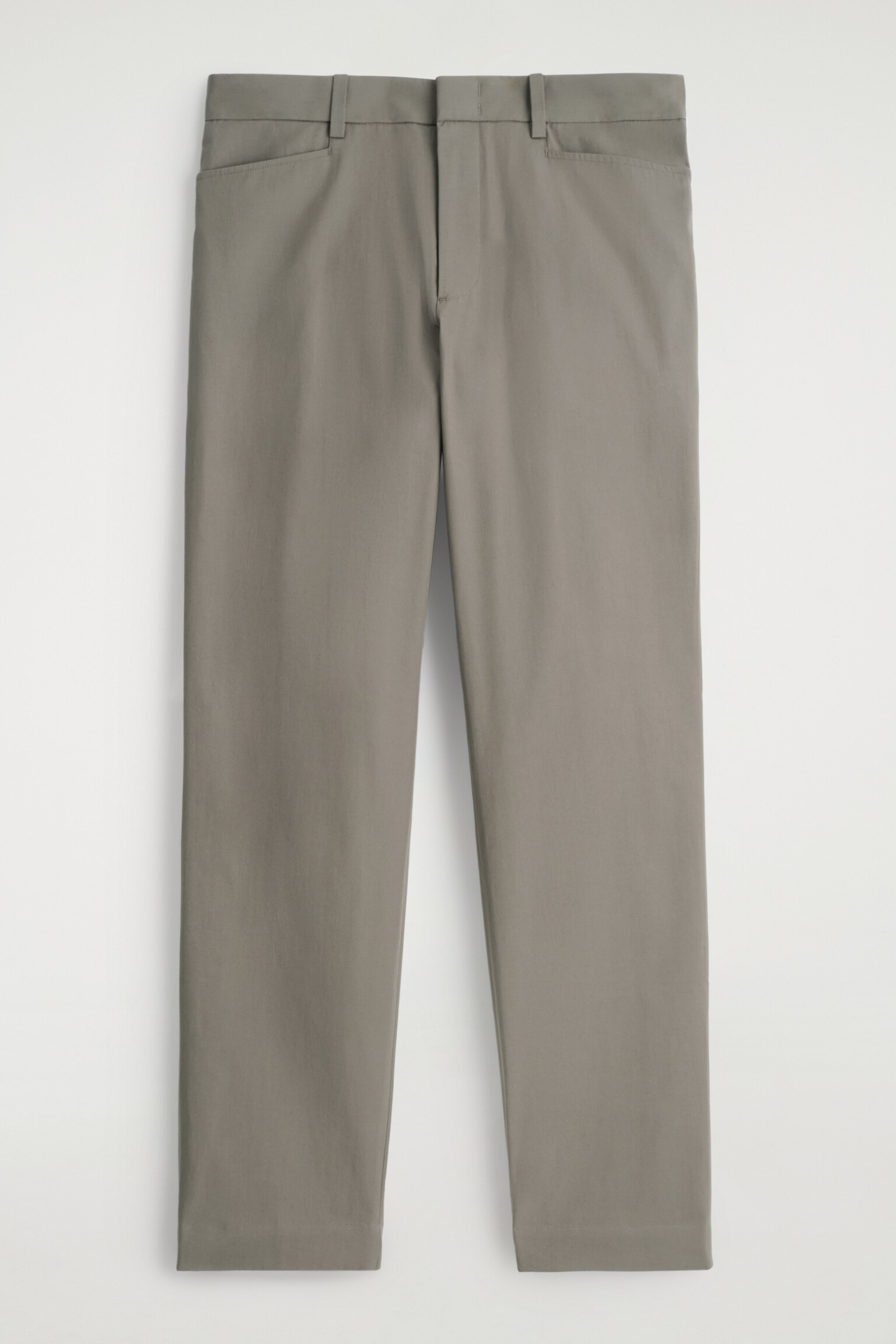 HOSE AUS BAUMWOLLE MIT GERADEM BEIN - BRAUN/DUNKELBRAUN - 2