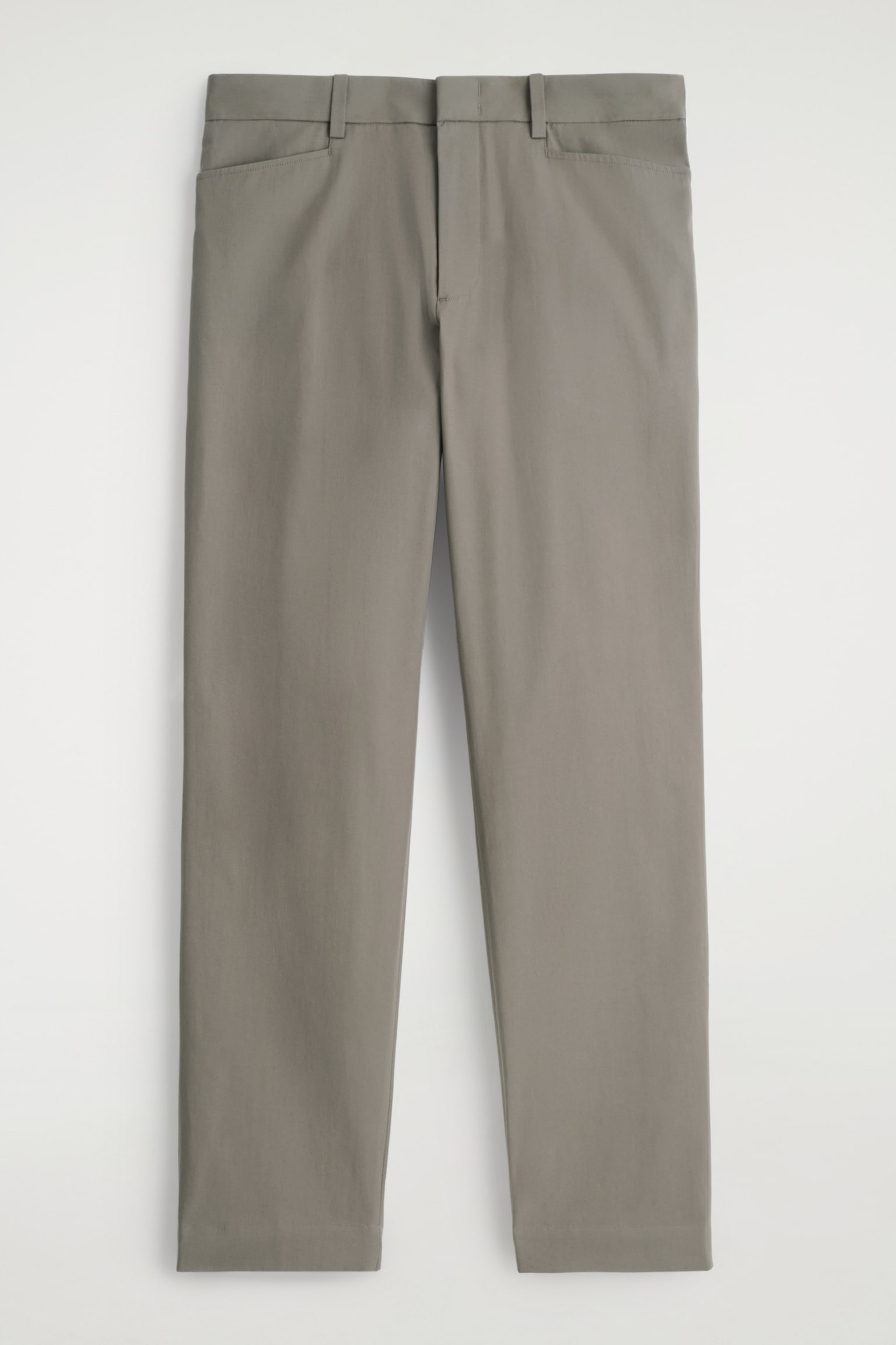 HOSE AUS BAUMWOLLE MIT GERADEM BEIN - BRAUN/DUNKELBRAUN - 2