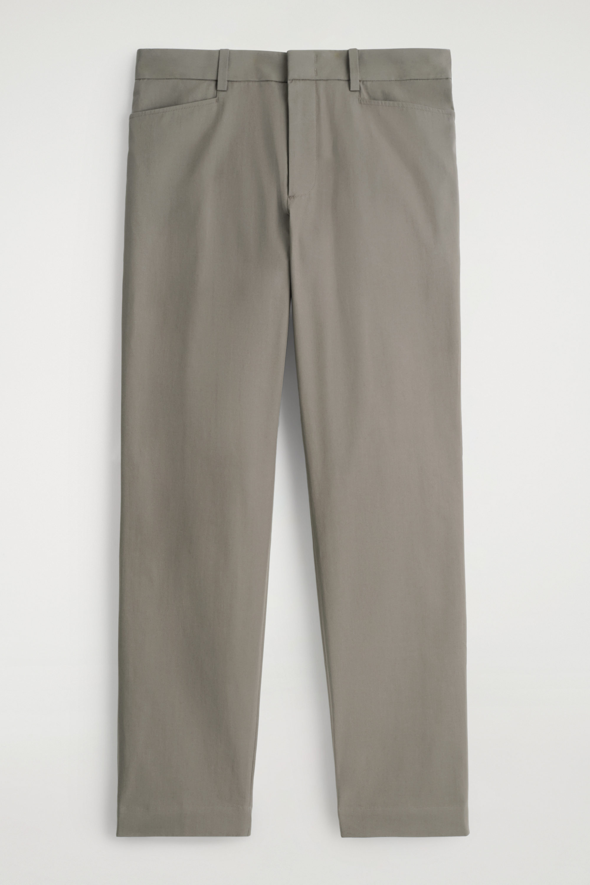 WIDE-LEG COTTON-TWILL TROUSERS - MOLE | COS