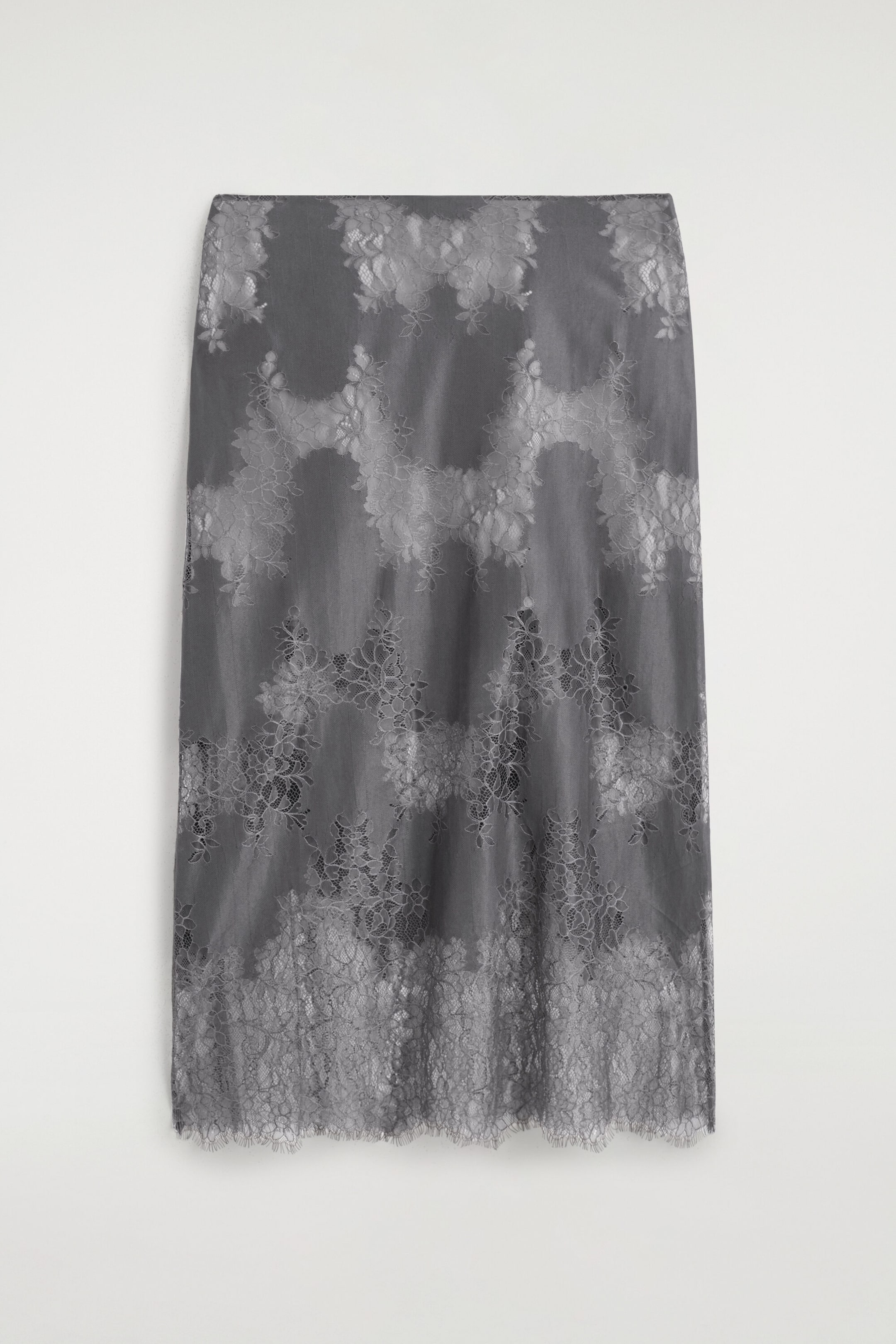 JUPE MIDI À SUPERPOSITION EN DENTELLE