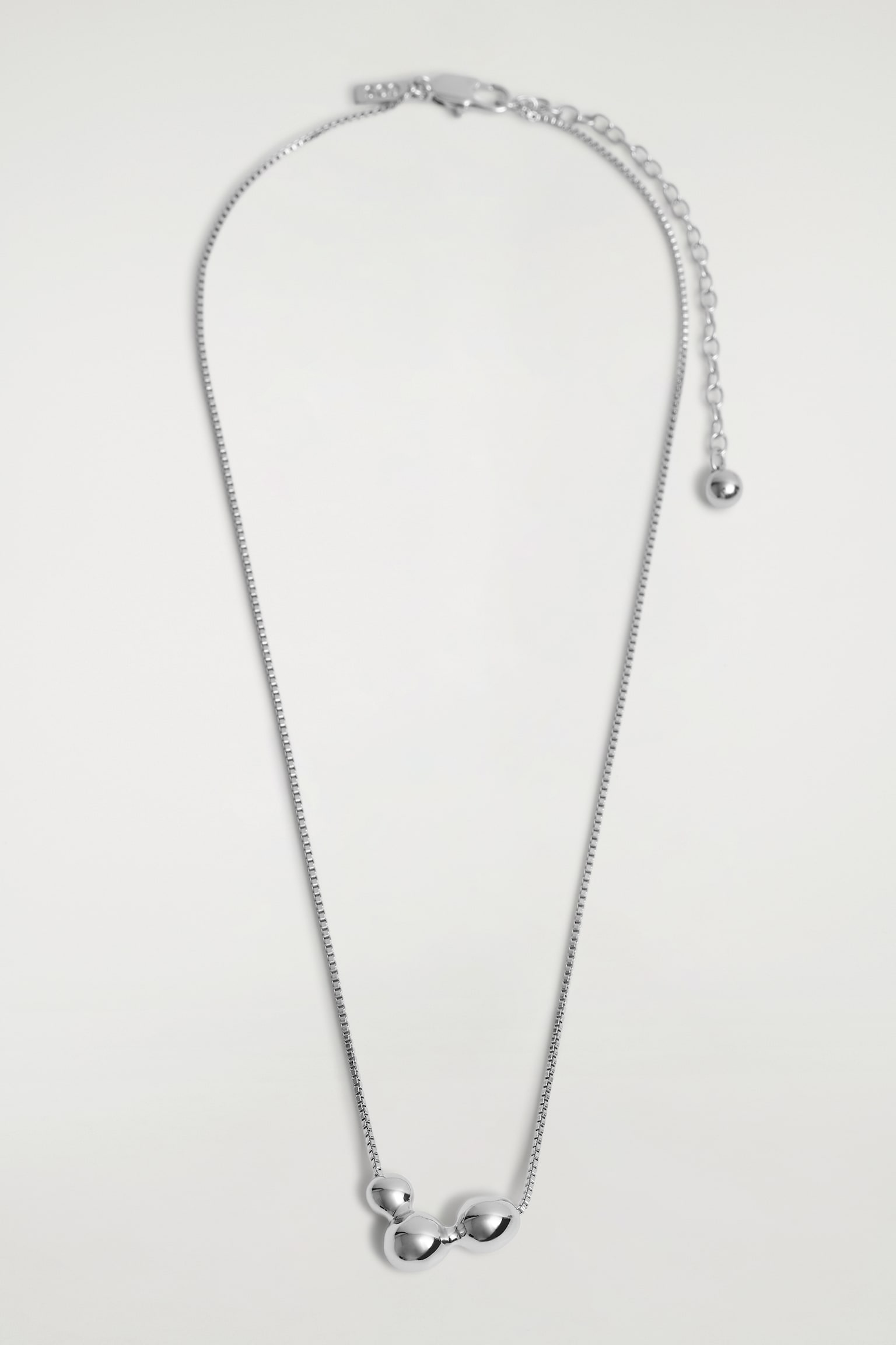 COLLANA CON PENDENTE A FORMA DI BOLLE - ARGENTO/ORO - 2
